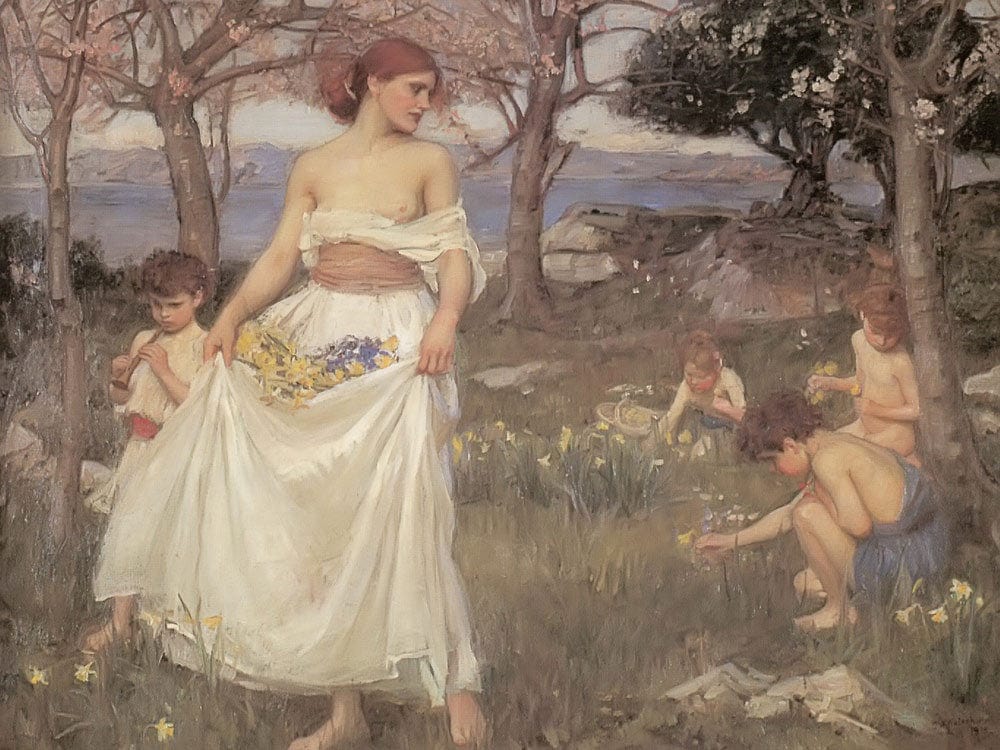 A Song Of Springtime By John Waterhouse - Image 7
