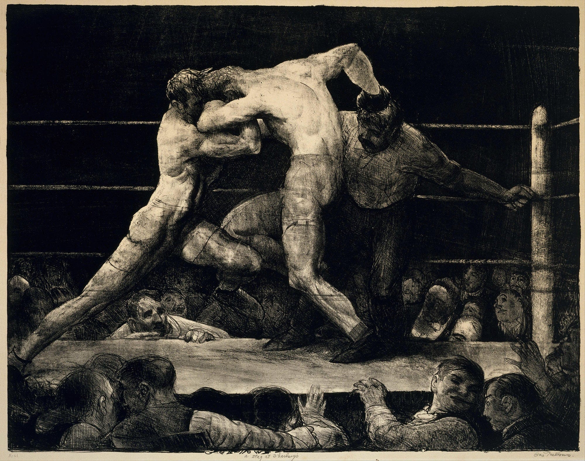A Stag At Sharkeys by George Wesley Bellows - Image 2