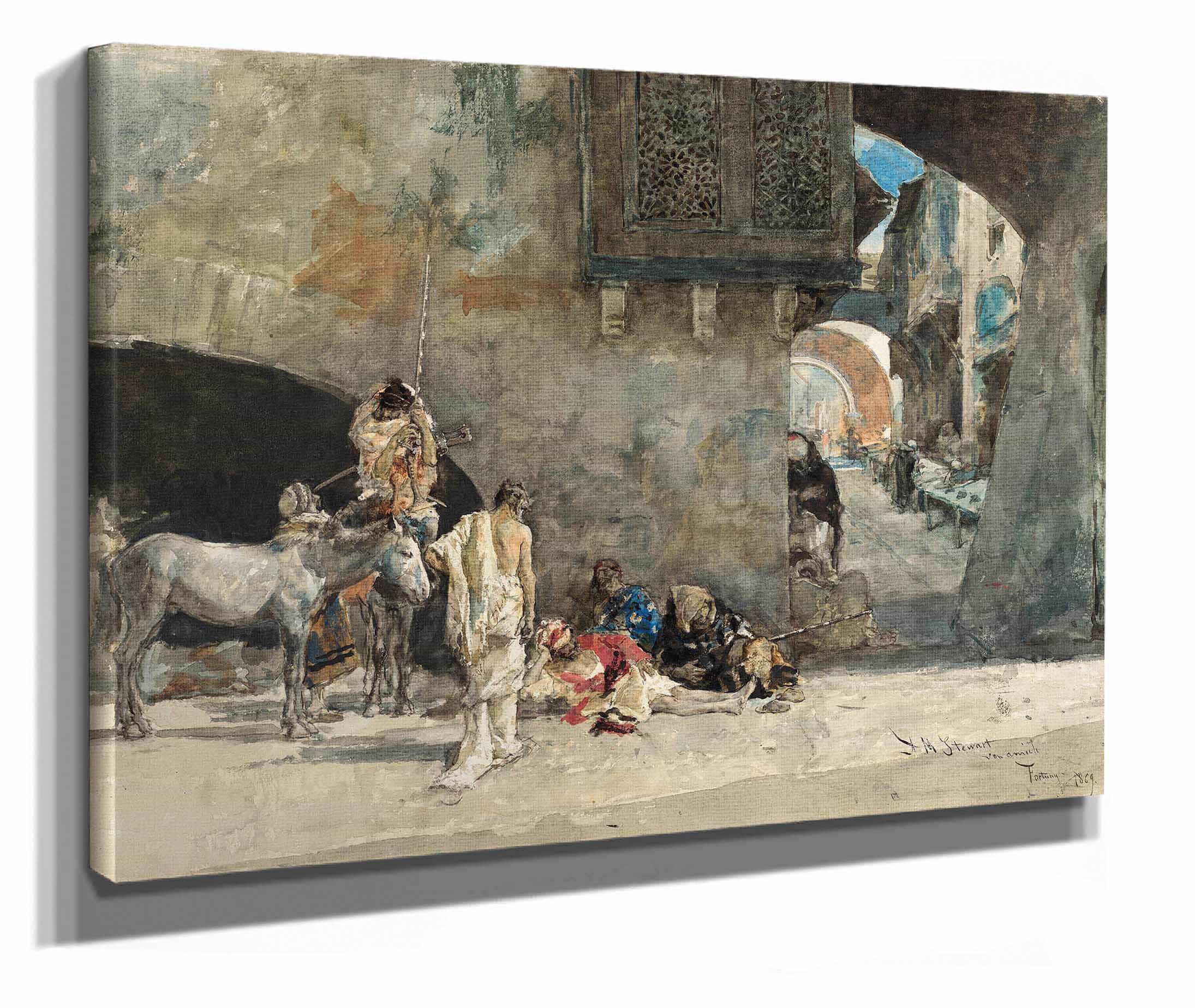 A Street In Tangiers Or by Mariano Fortuny Marsal - Image 2