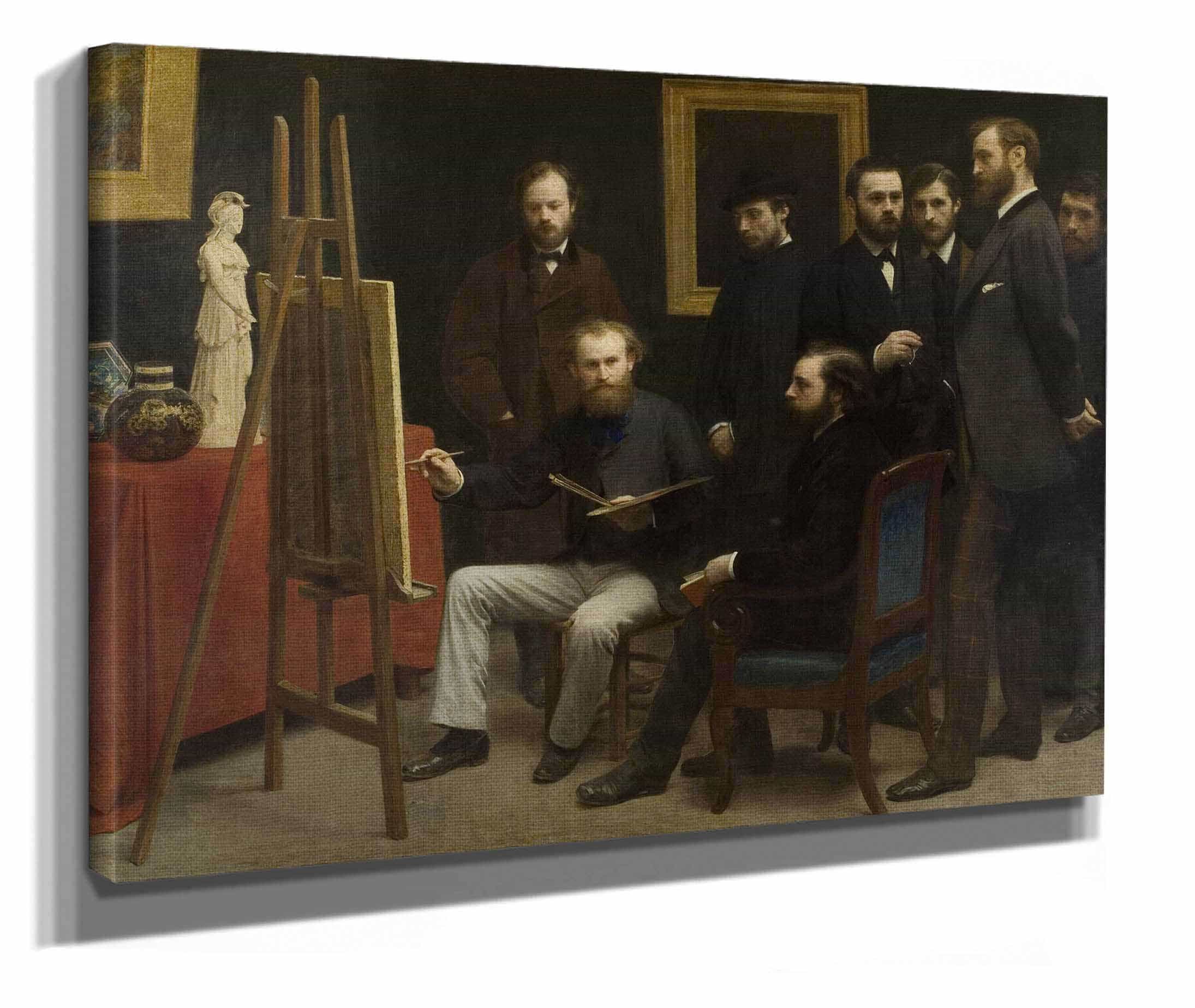 A Studio At Les Batignolles by Henri Fantin Latour - Image 2
