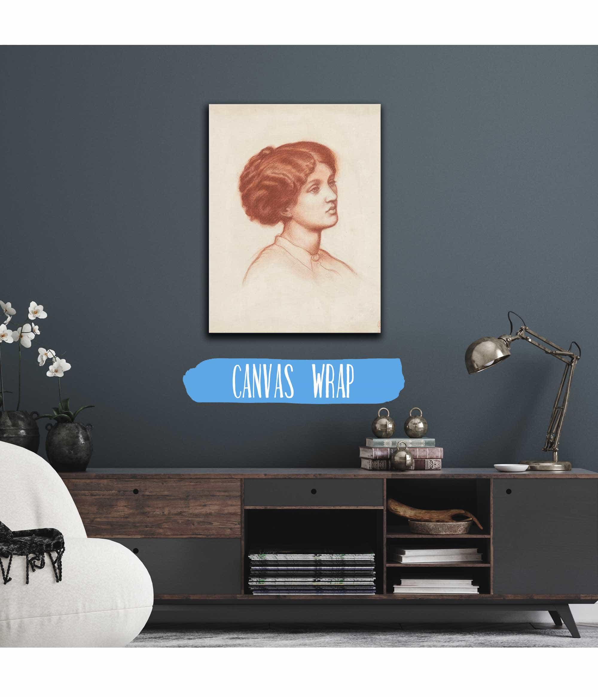 A Study Of Mrs Frederick Leyland Bust Length For Monna Rosa by Dante Gabriel Rossetti - Image 3