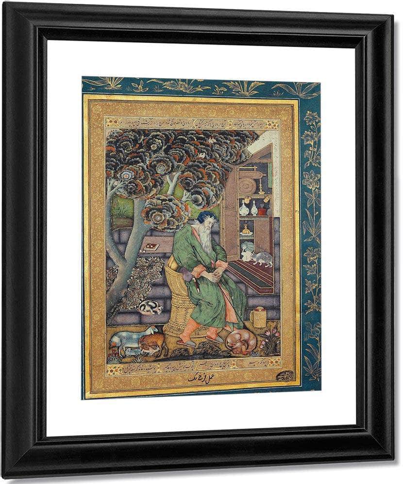 A Sufi Sage The Personification Of Melancholia 1615 By Farrukh Beg - Image 3