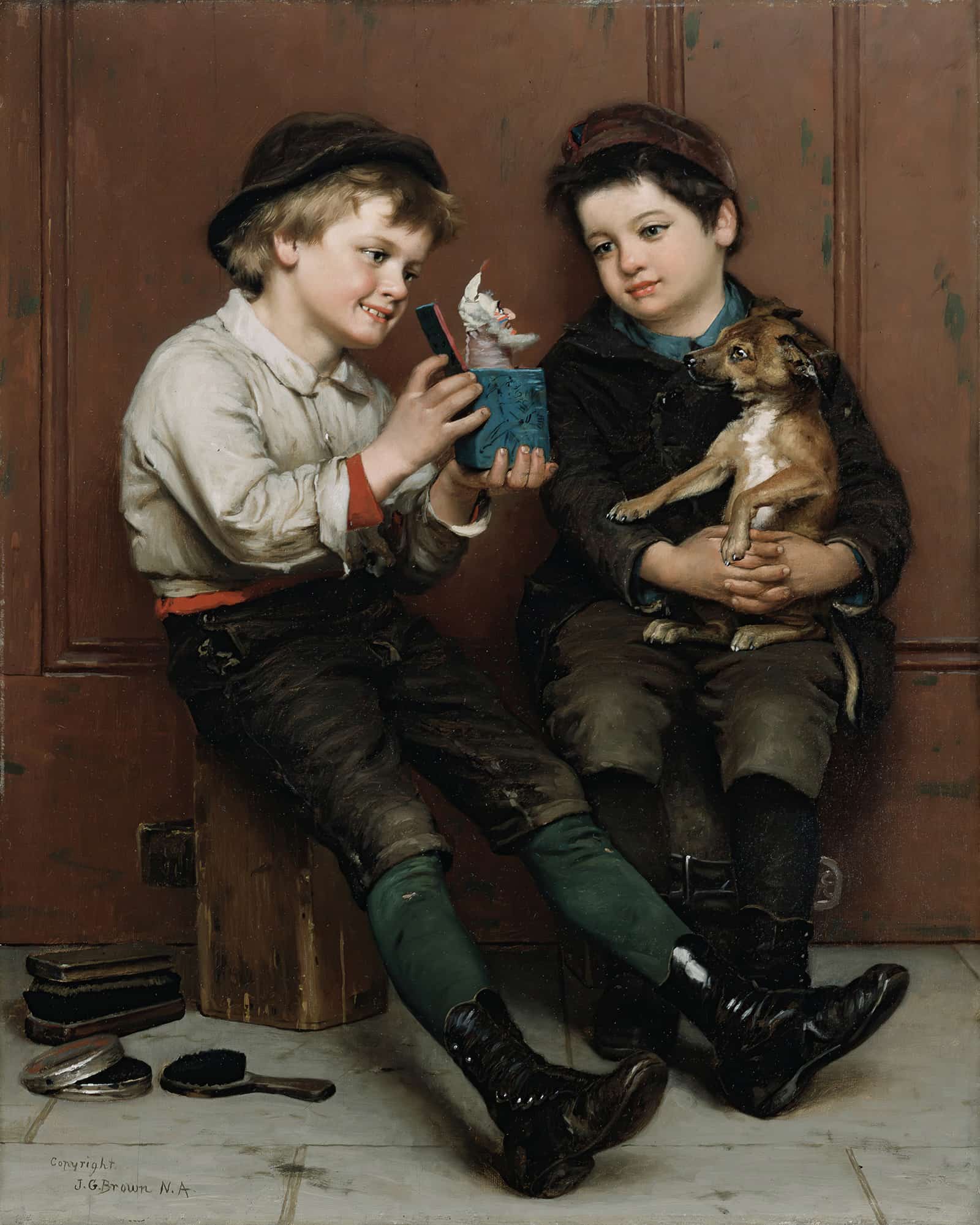A Surprise Party by John George Brown - Image 2