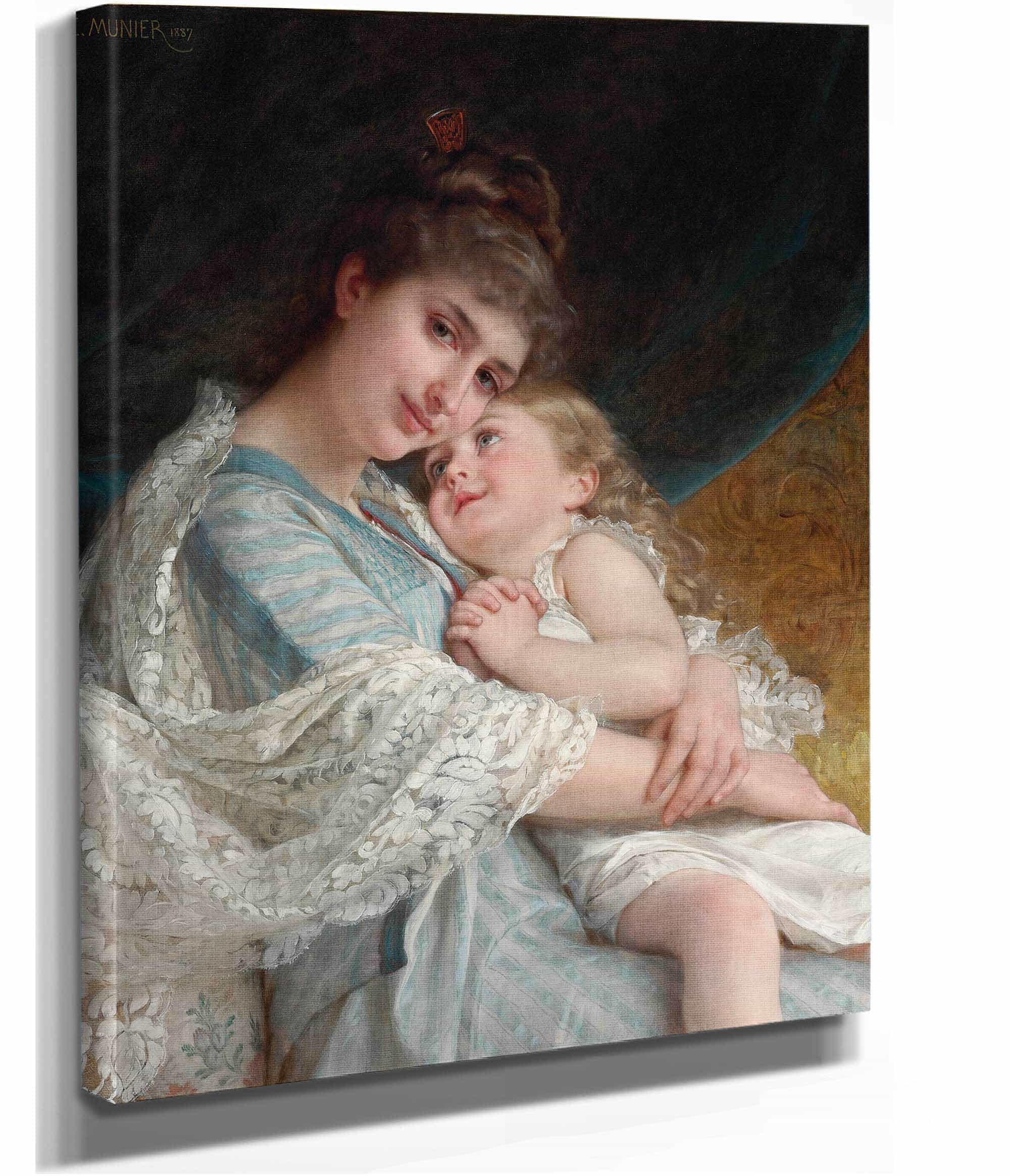 A Tender Embrace by Emile Munier - Image 2