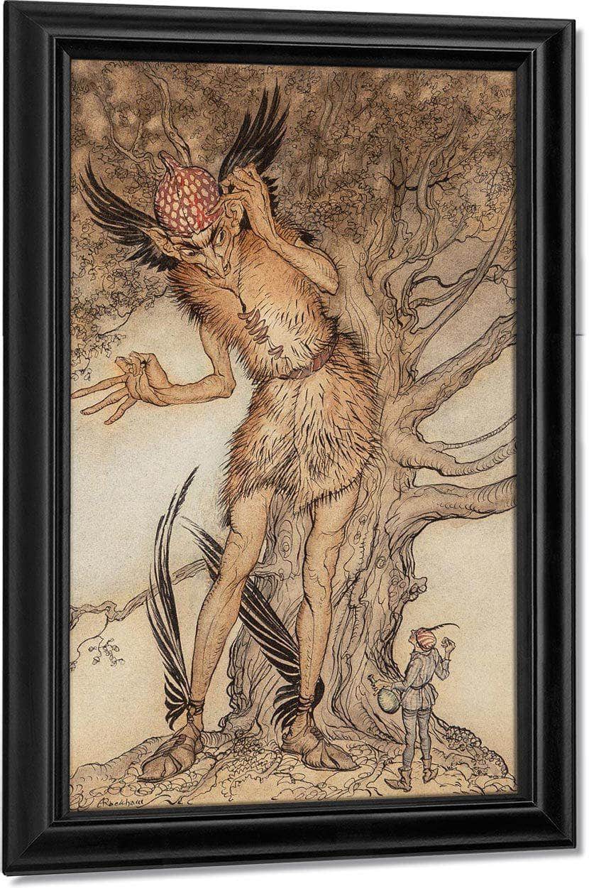 A Terrible Fellow Little Brother And Little Sister Interior Illustration 1917 By Arthur Rackham - Image 7