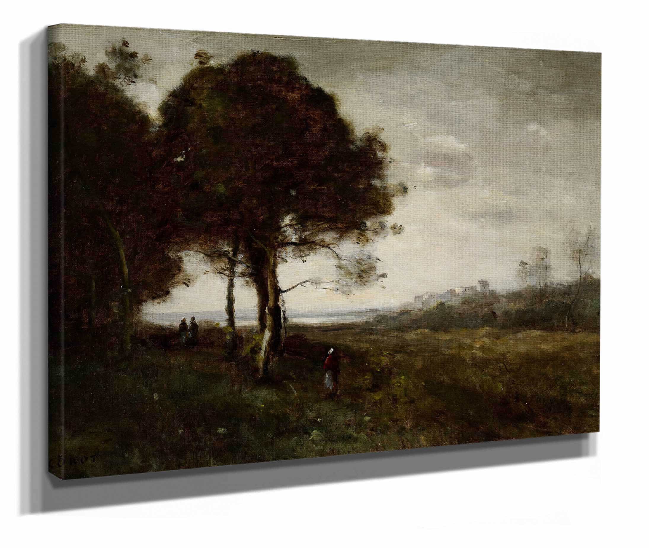 A Torrent At Romagnes After by Jean Baptiste Camille Corot - Image 2