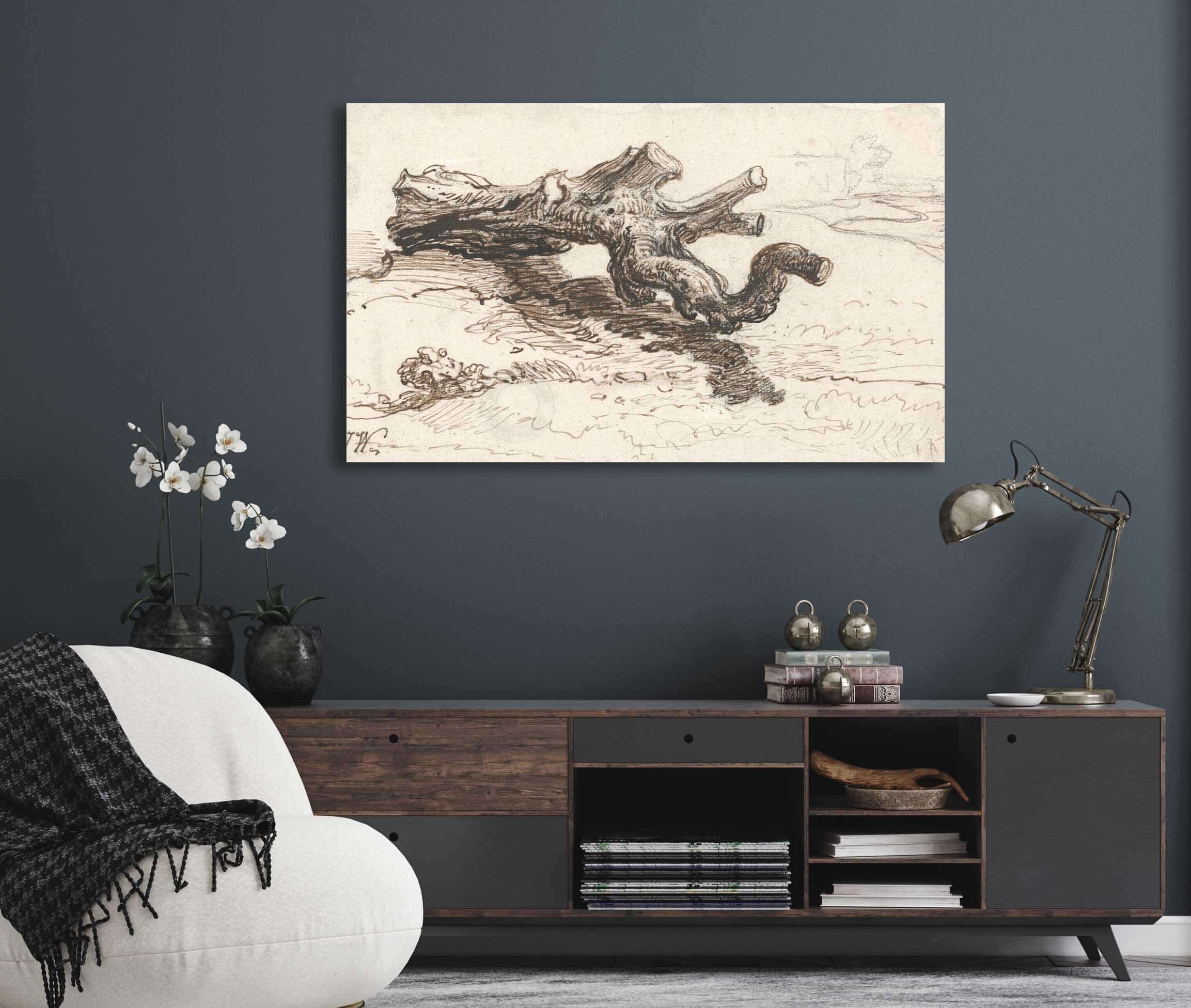 A Tree Trunk On The Ground by James Ward - Image 5