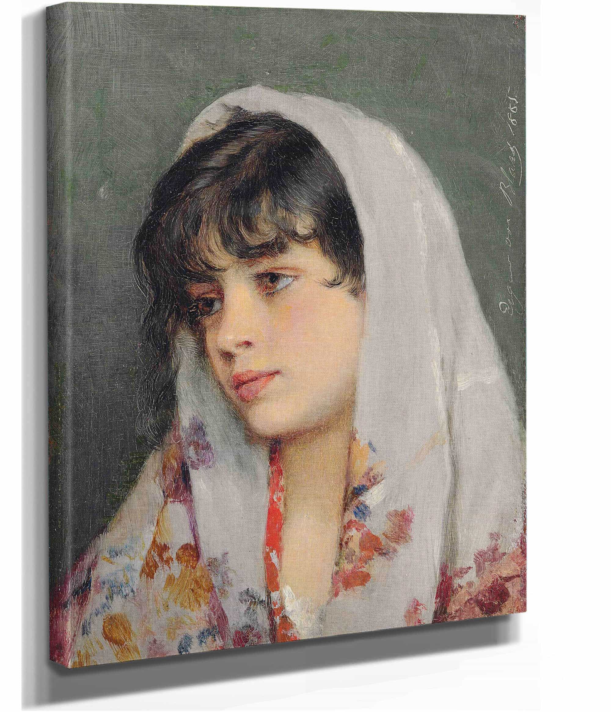A Venetian Beauty by Eugen Von Blaas - Image 2