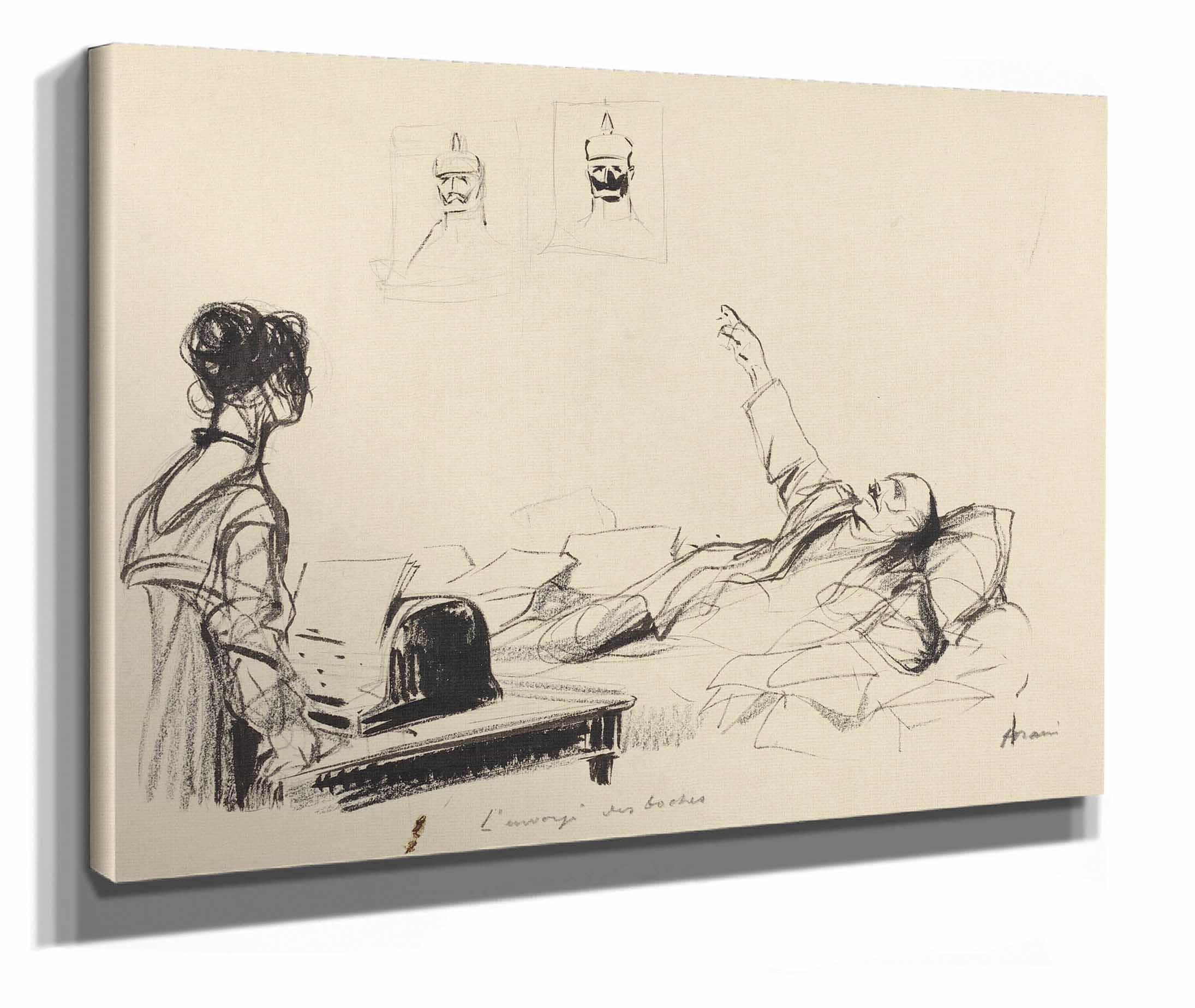 A Versailles Lenvoye Des Boches by Jean Louis Forain - Image 2