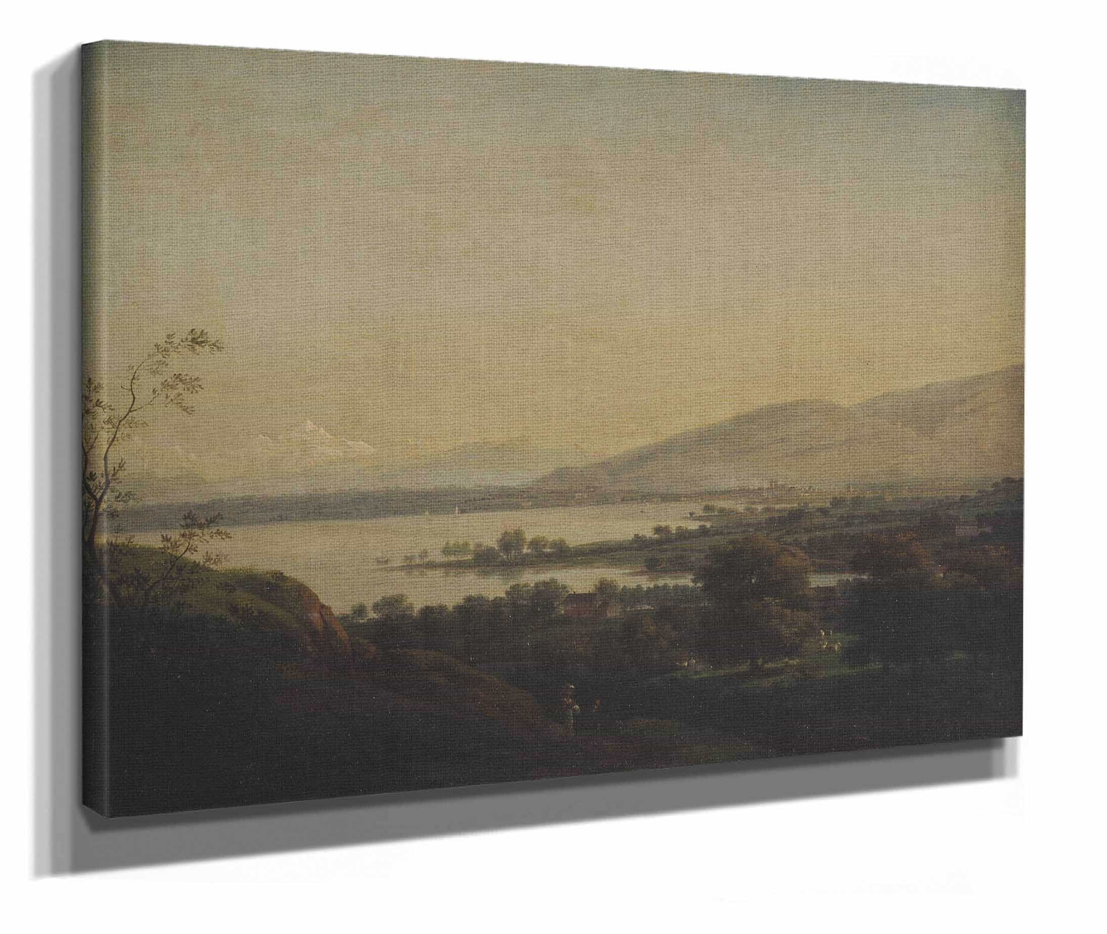 A View Across Lake Leman Towards Mont Blanc And Geneva by Jens Juel - Image 2