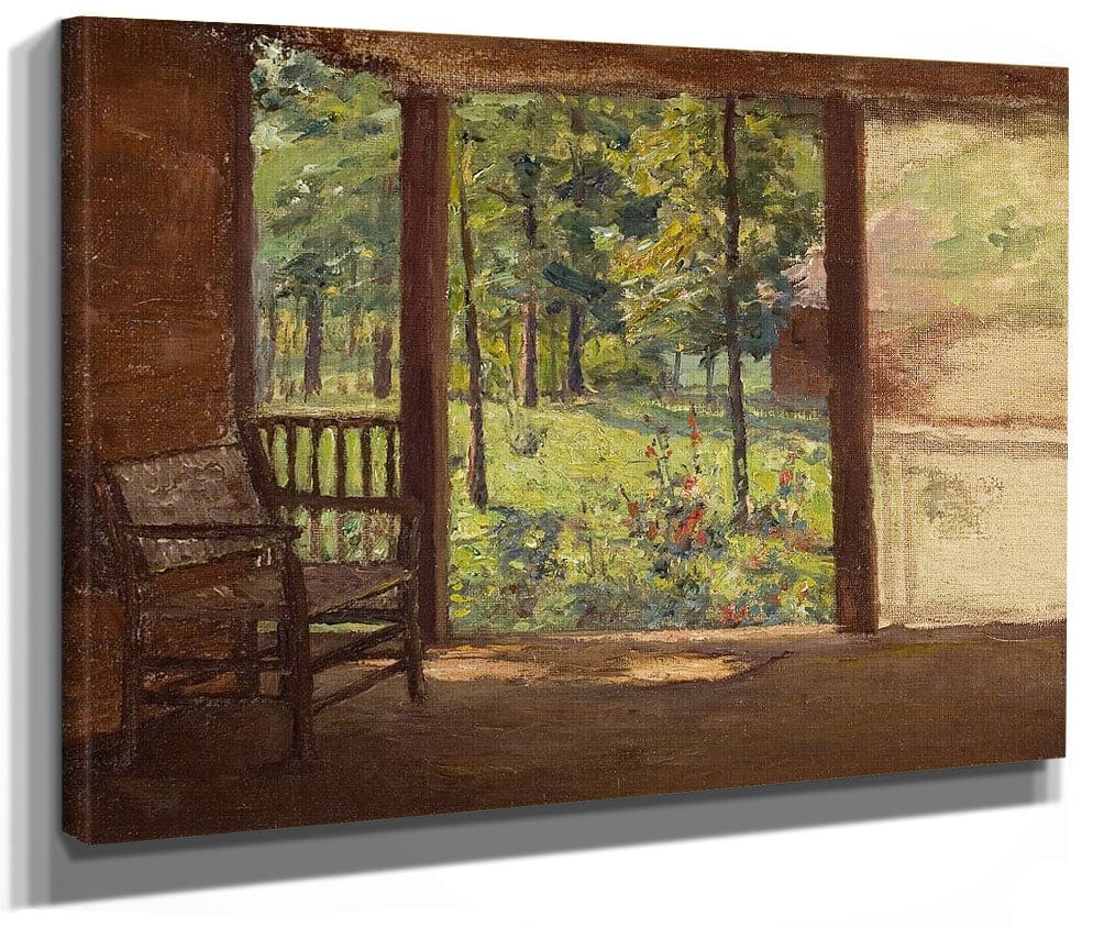 A View From The Porch By Theodore Clement Steele