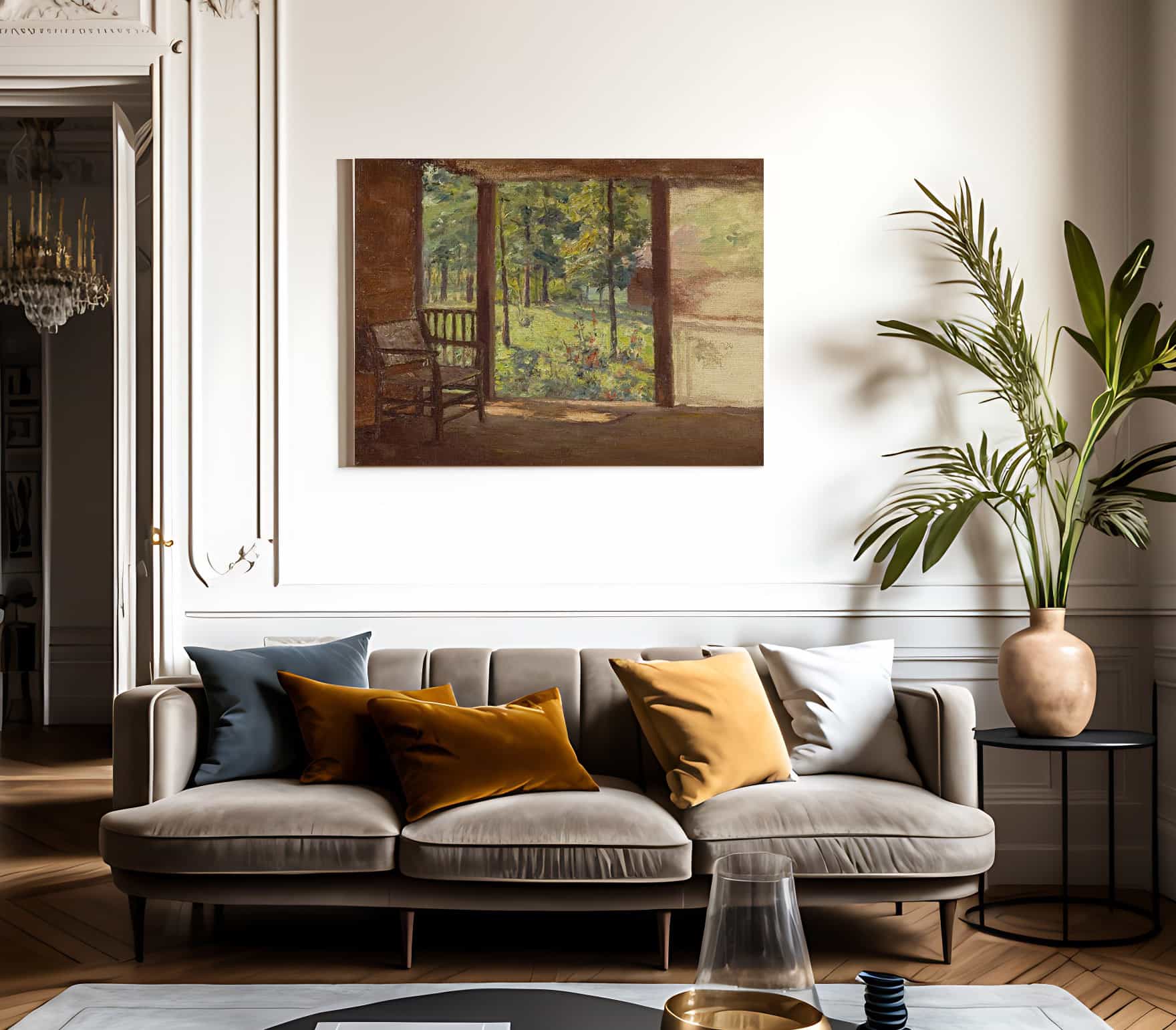 A View From The Porch By Theodore Clement Steele - Image 3