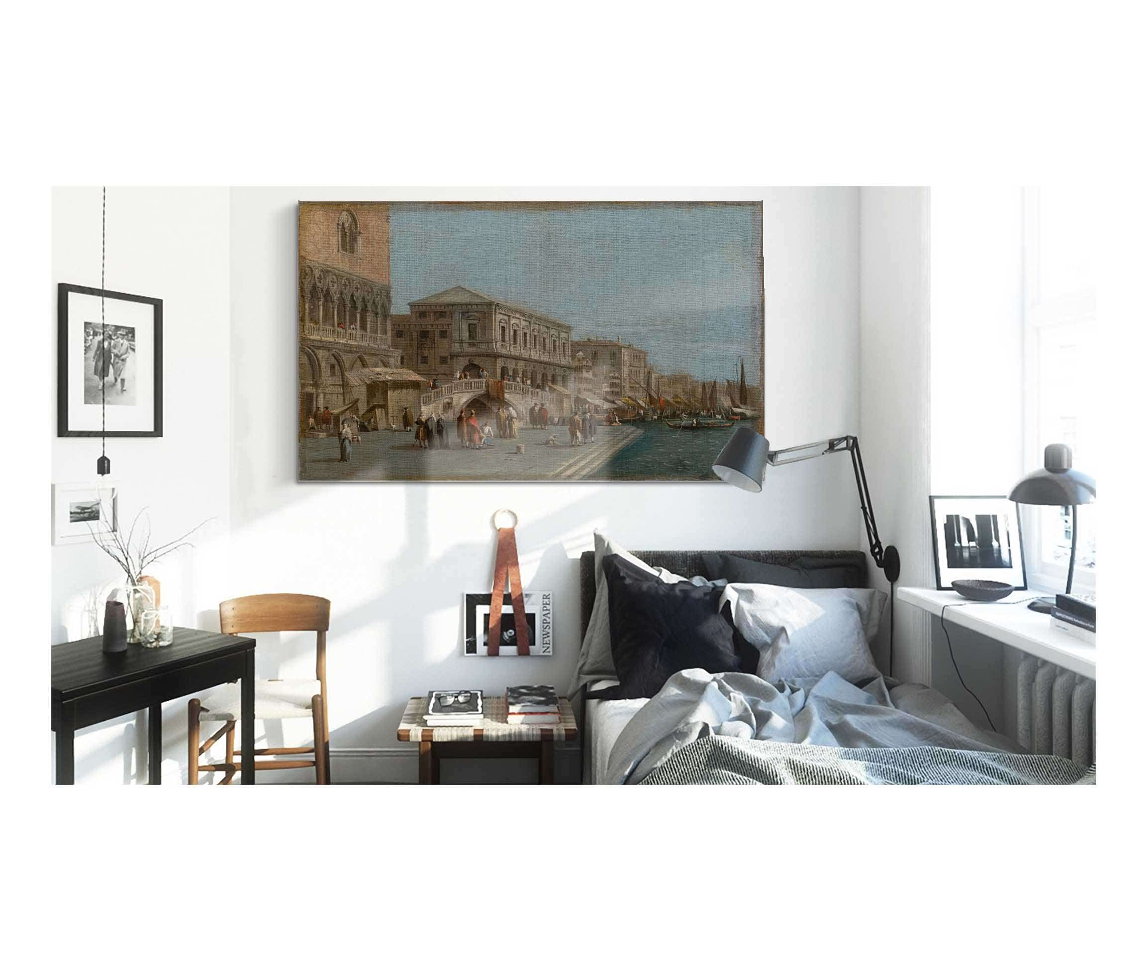 A View Of The Molo And The Riva Degli Schiavone In Venice by Francesco Guardi - Image 3