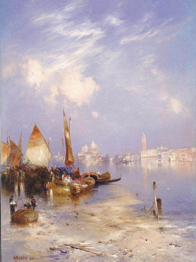 A View Of Venice By Thomas Moran - Image 6