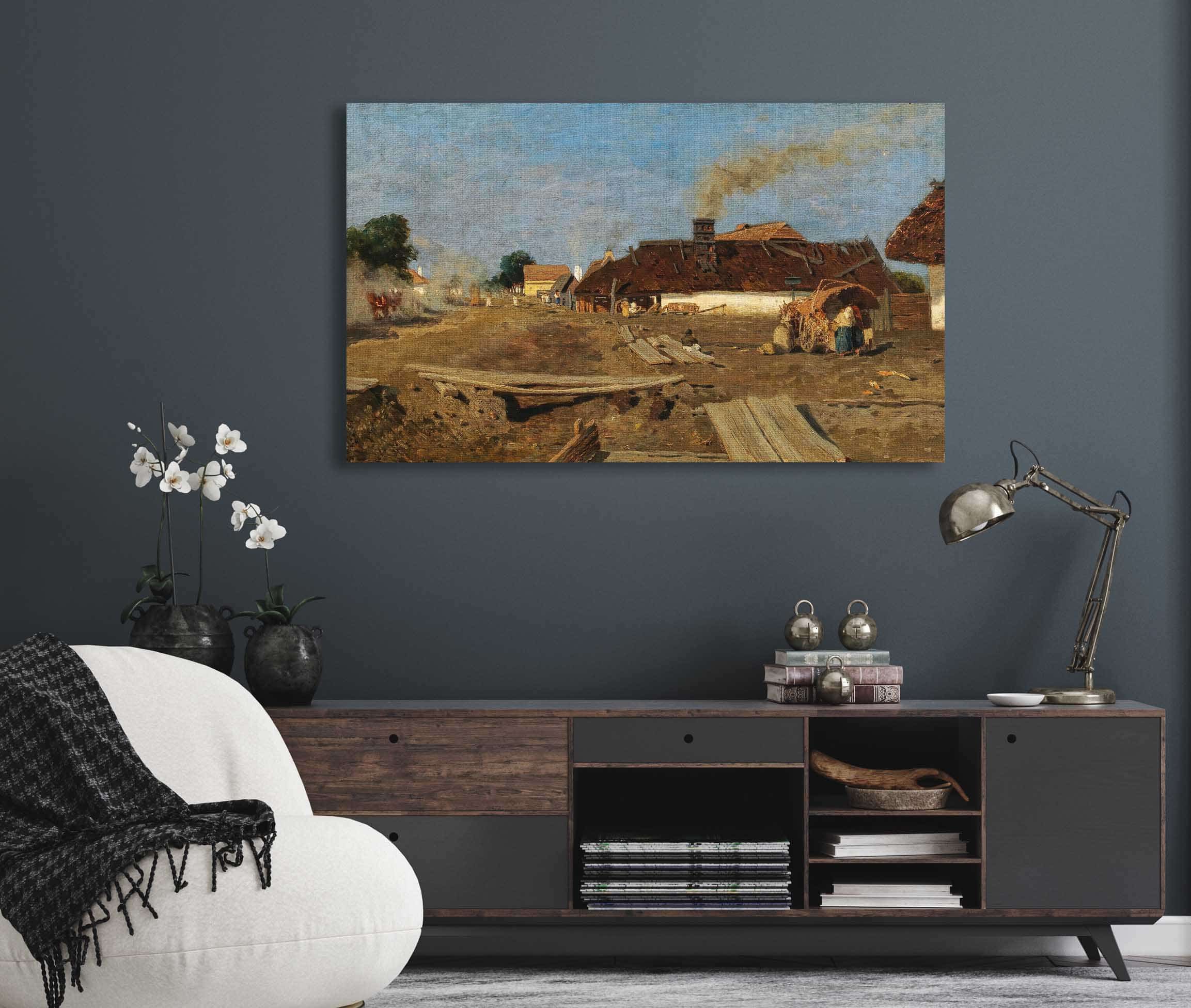 A Village Road In Szolnok by Tina Blau - Image 5