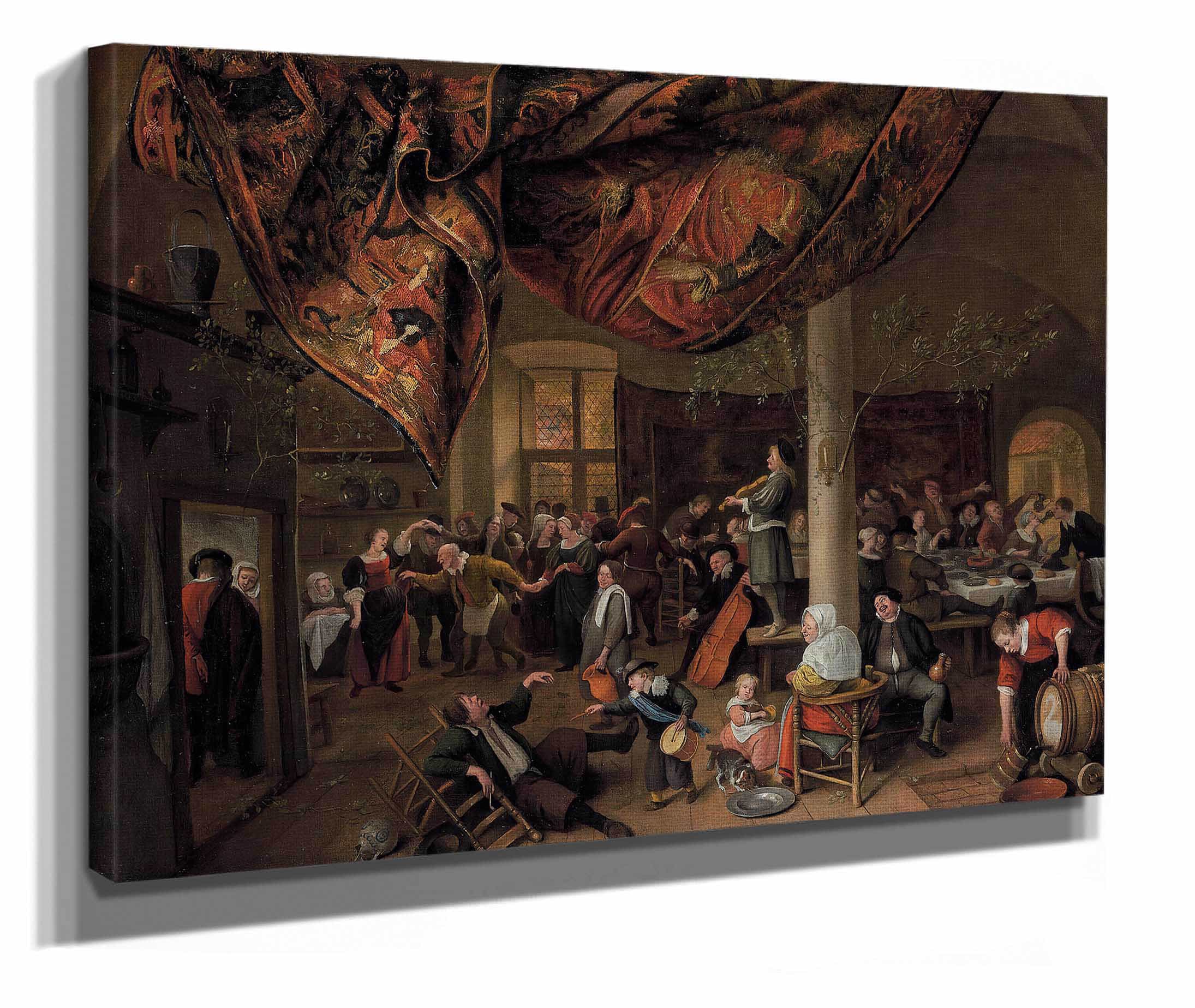 A Village Wedding by Jan Steen - Image 2