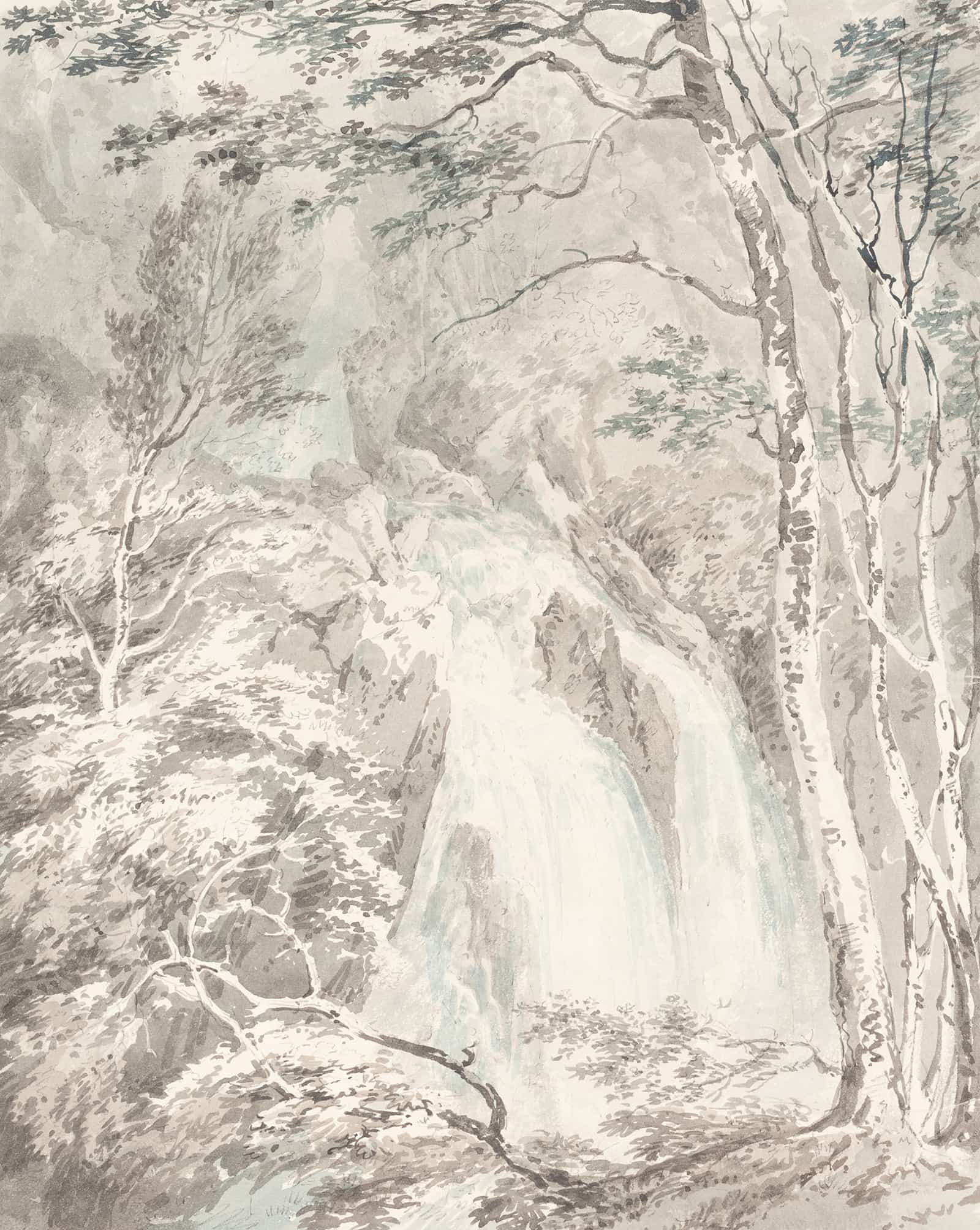 A Waterfall by Joseph Mallord William Turner - Image 2