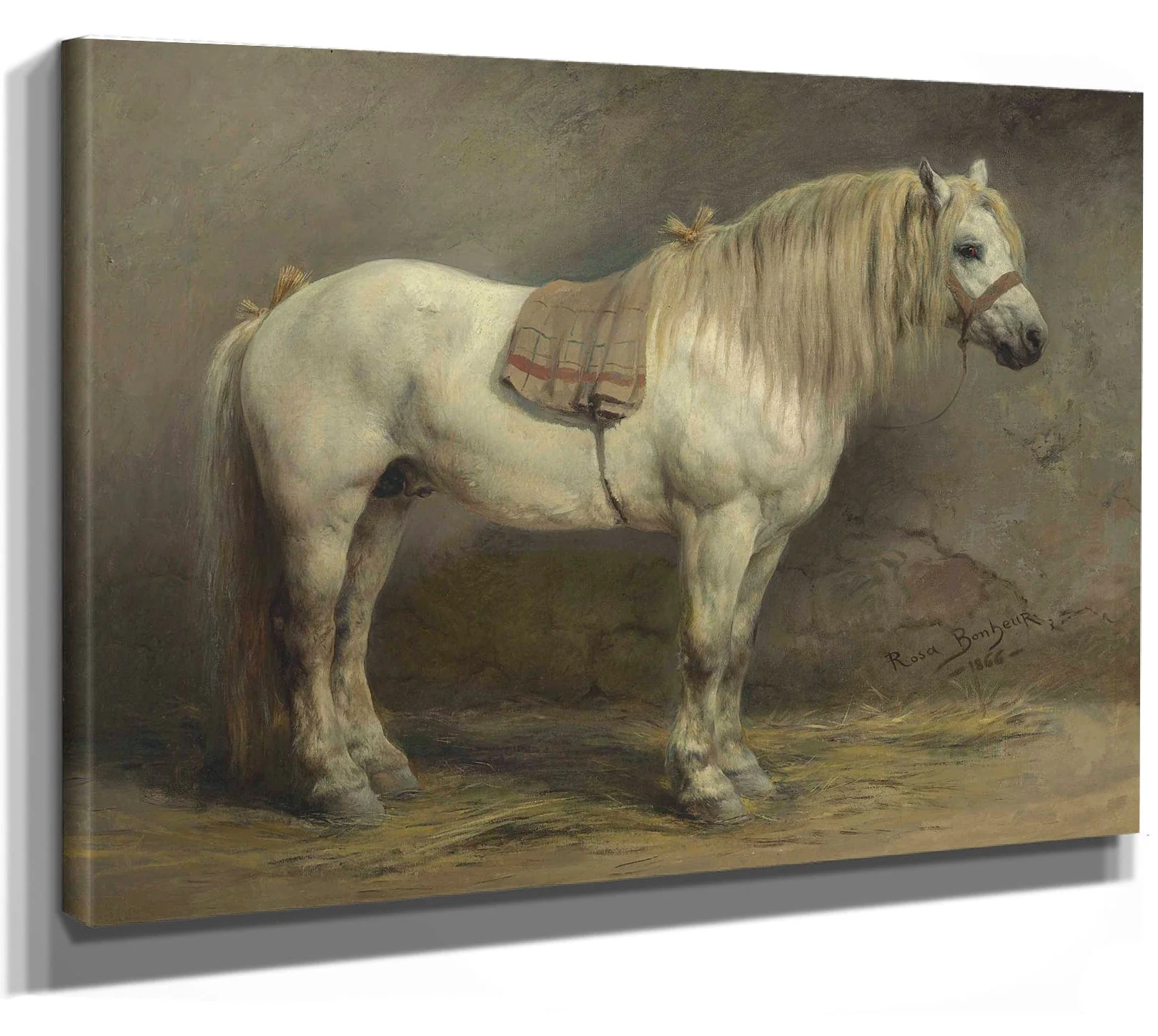 A White Horse By Rosa Bonheur - Image 4