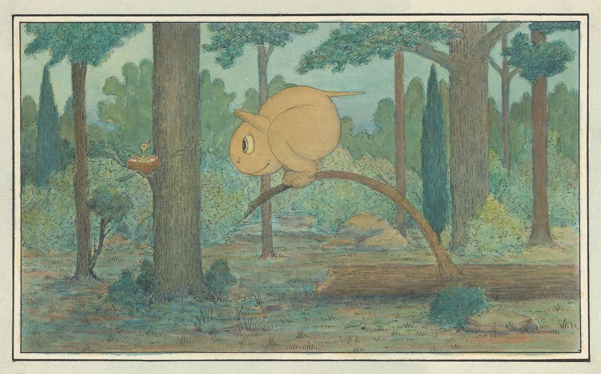 A Wiggle Much Creature Looking At A Birds Nest by Herbert Crowley - Image 2