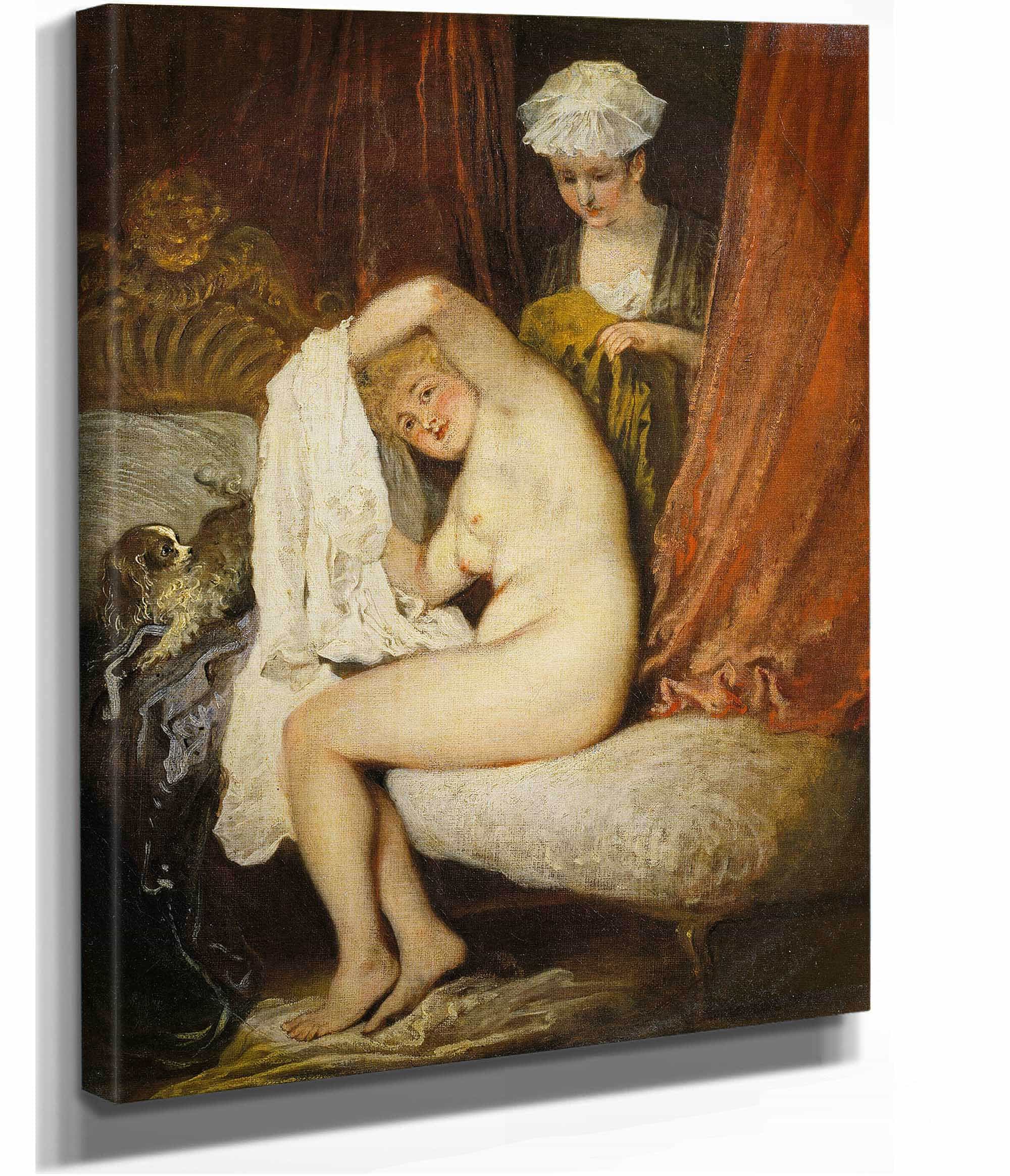 A Woman At Her Toilet by Jean Antoine Watteau - Image 2