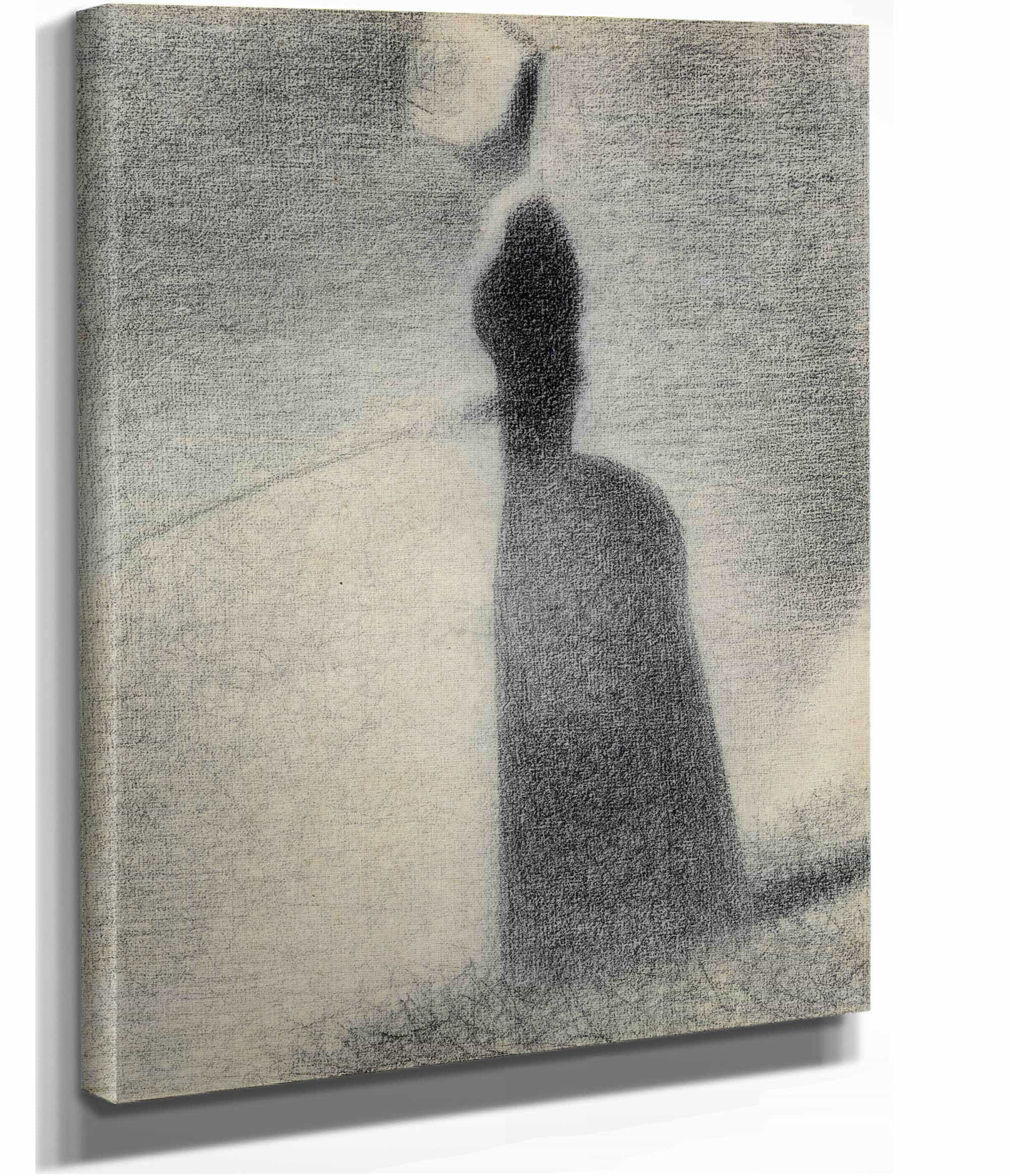 A Woman Fishing by Georges Seurat - Image 2