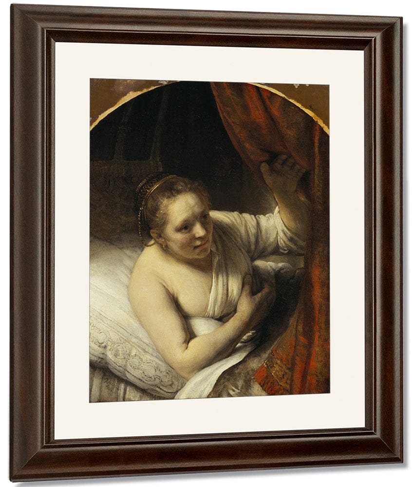 A Woman In Bed By Rembrandt - Image 3