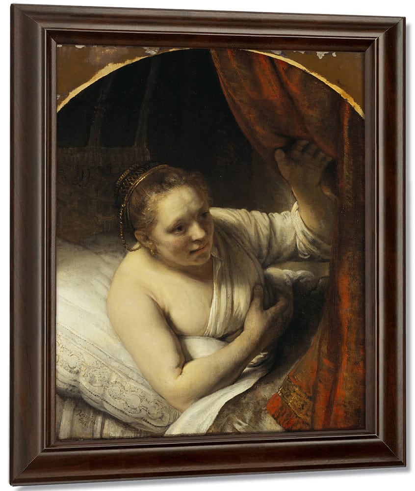 A Woman In Bed By Rembrandt - Image 4