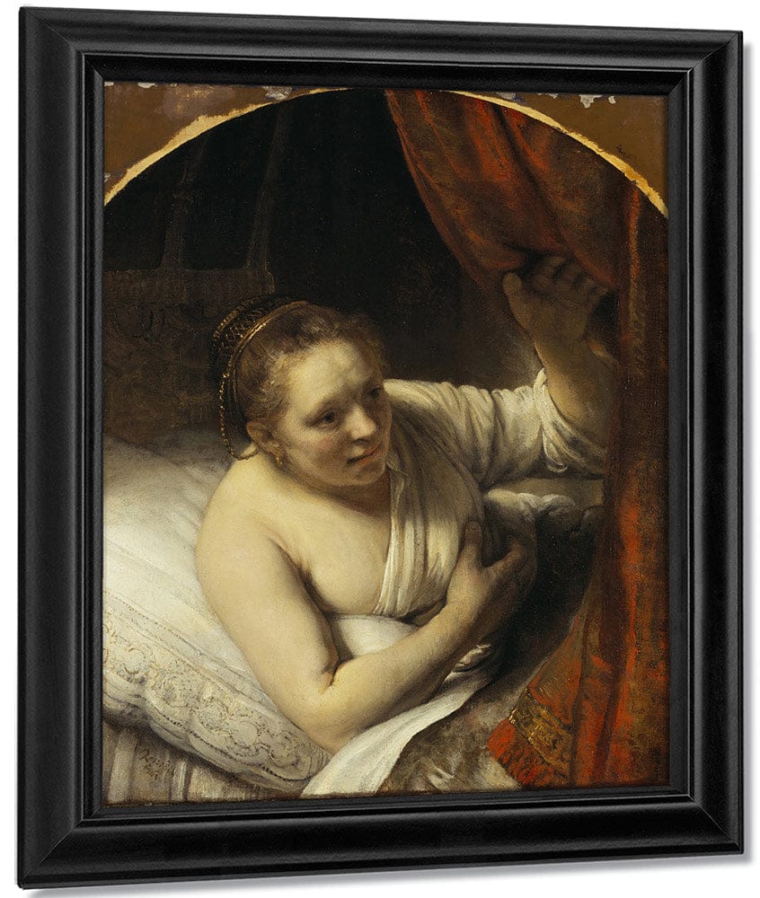 A Woman In Bed By Rembrandt - Image 6