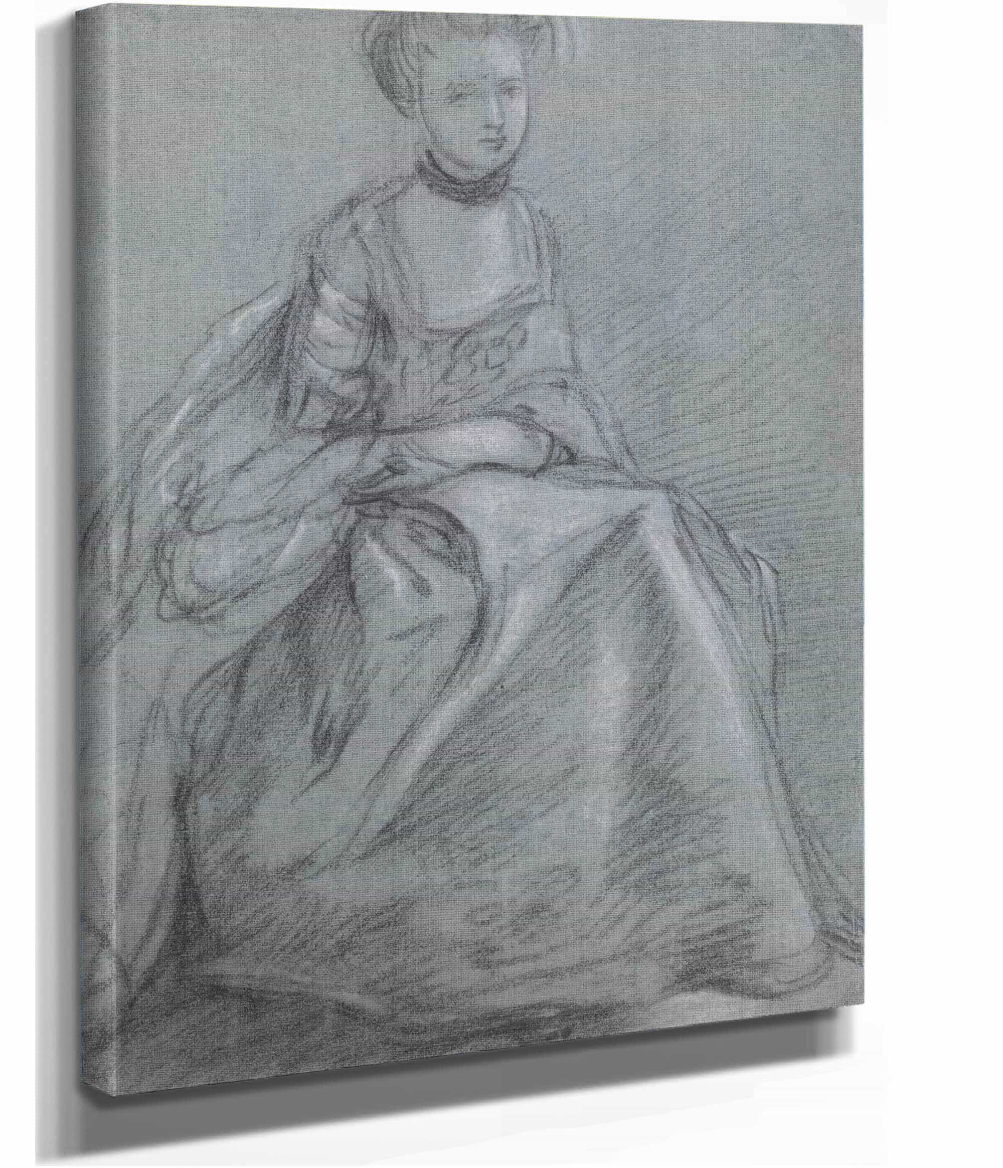 A Woman Seated by Thomas Gainsborough - Image 2