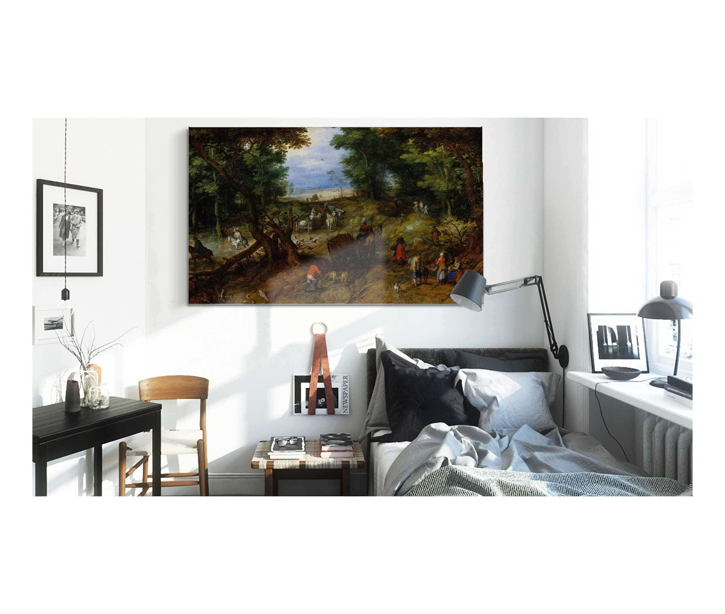 A Woodland Road With Travelers by Jan Brueghel The Elder - Image 3
