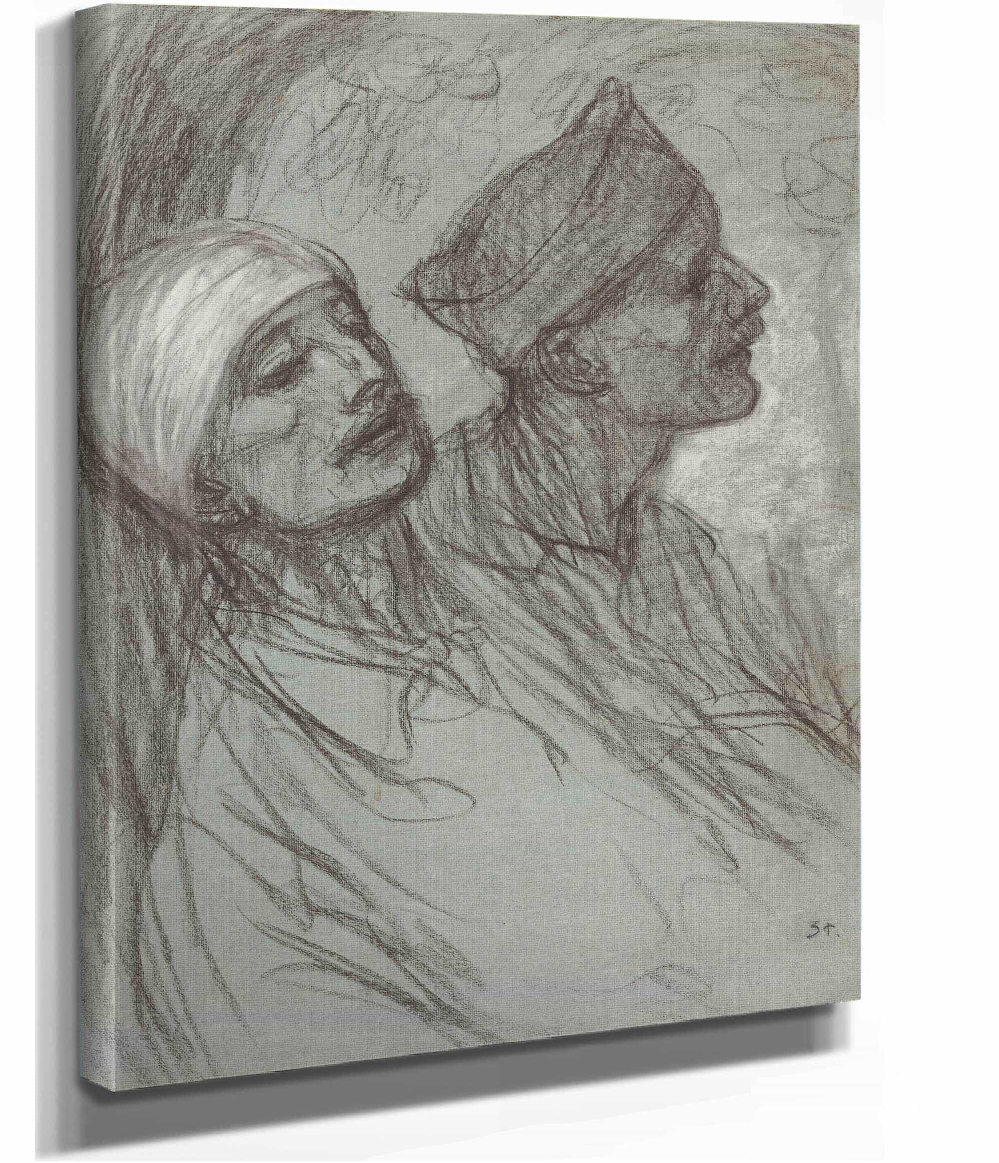 A Wounded Soldier And His Comrade by Theophile Alexandre Steinlen - Image 2