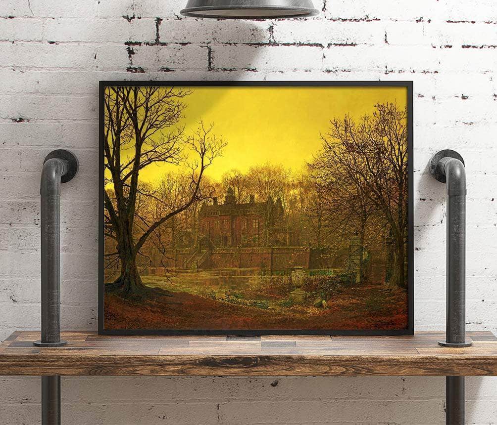 A Yorkshire Home Painting John Atkinson Grimshaw Canvas Art - Image 4