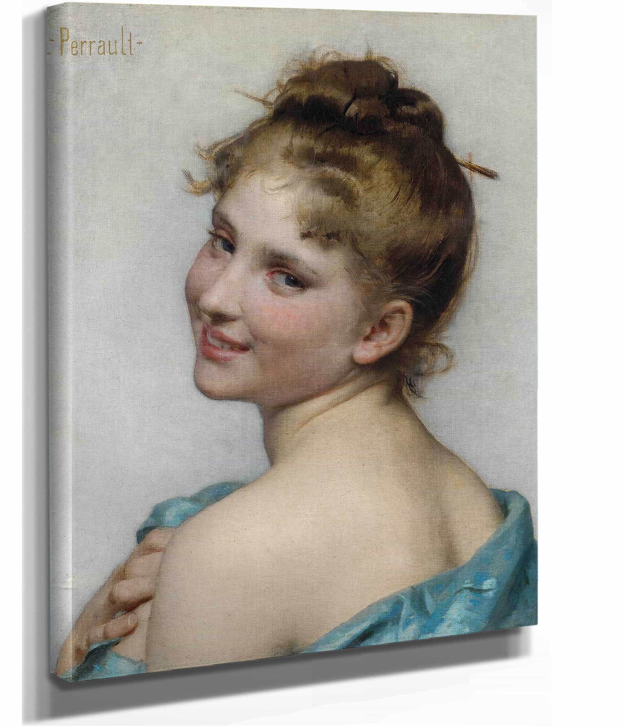 A Young Beauty by Leon Jean Basile Perrault - Image 2