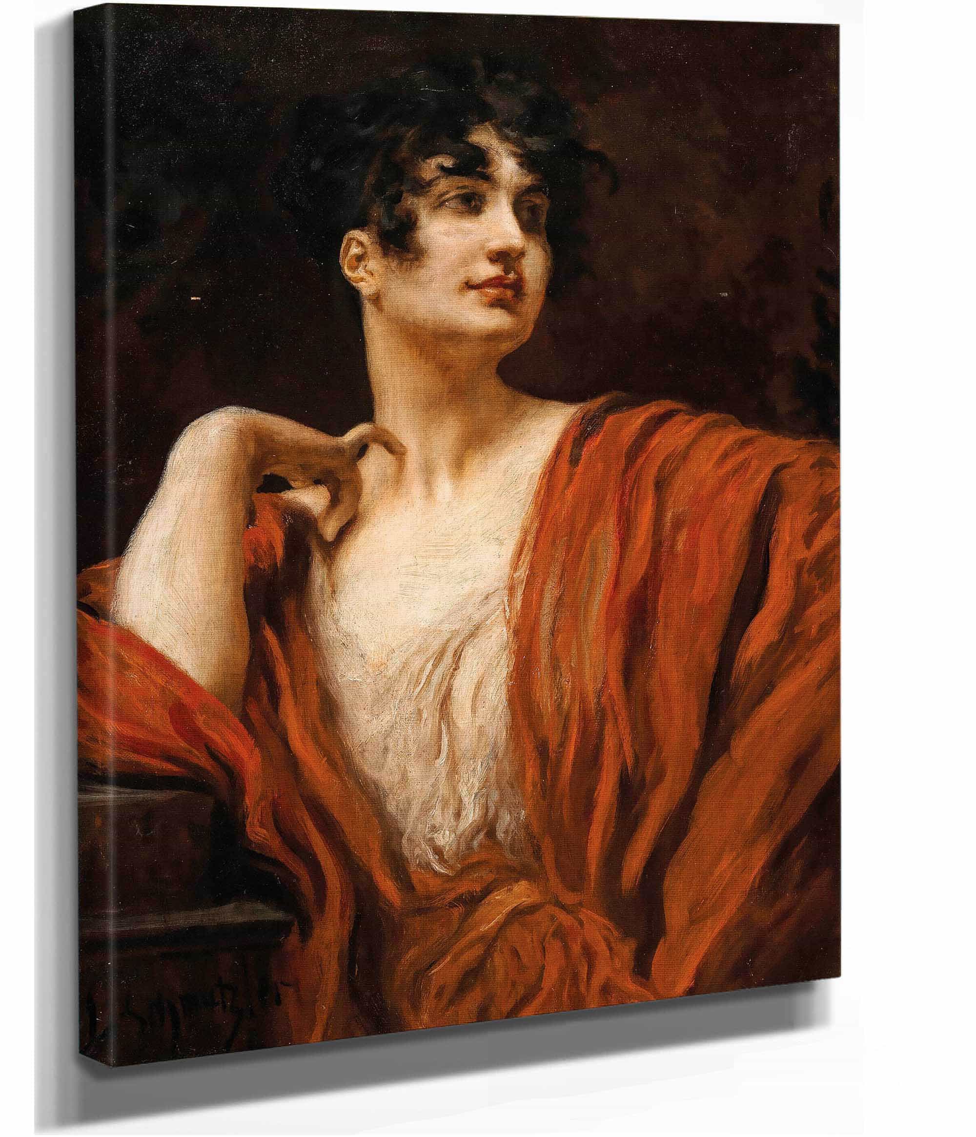 A Young Beauty by Leopold Schmutzler - Image 2