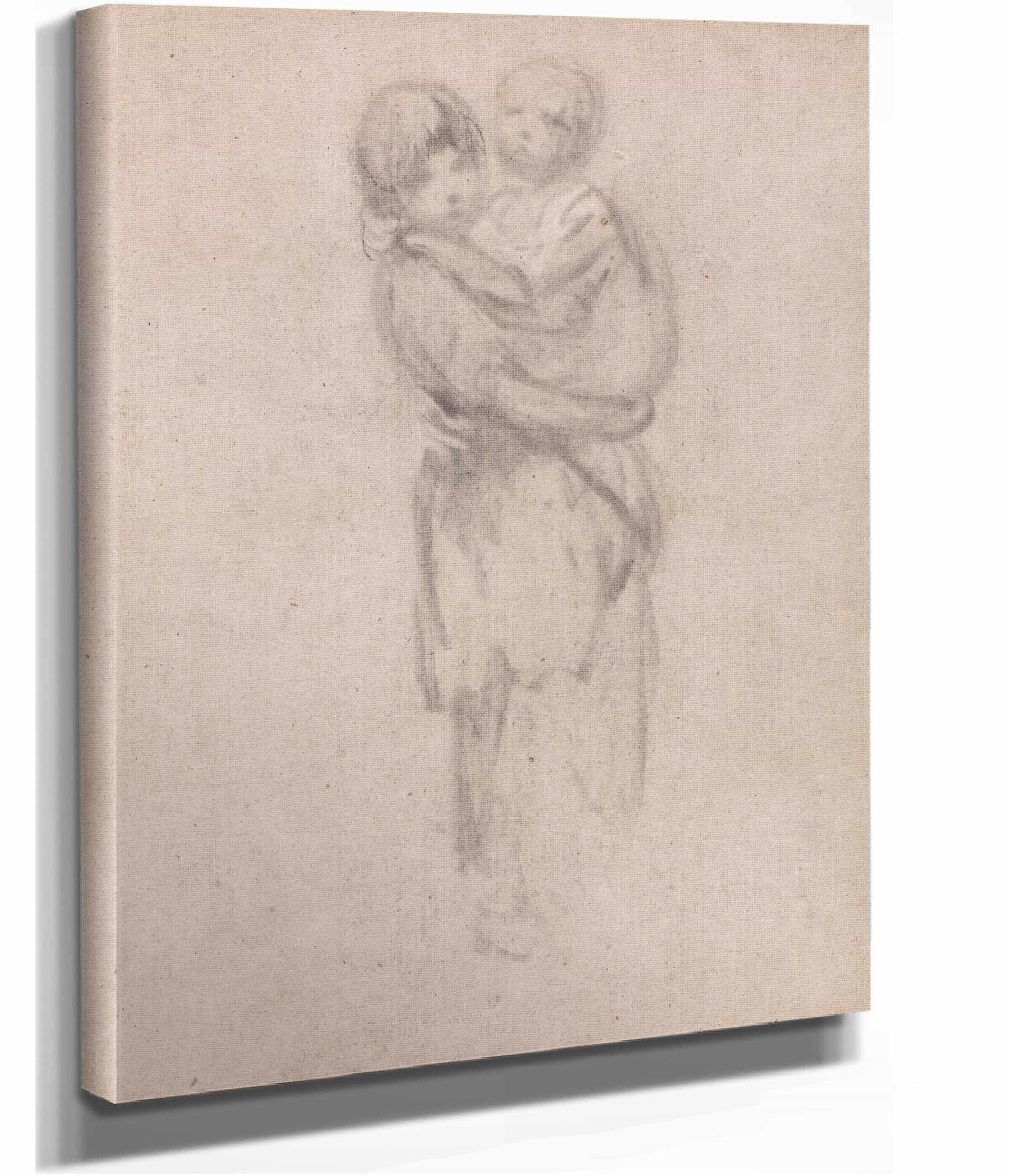 A Young Girl Holding A Child by Thomas Gainsborough - Image 2