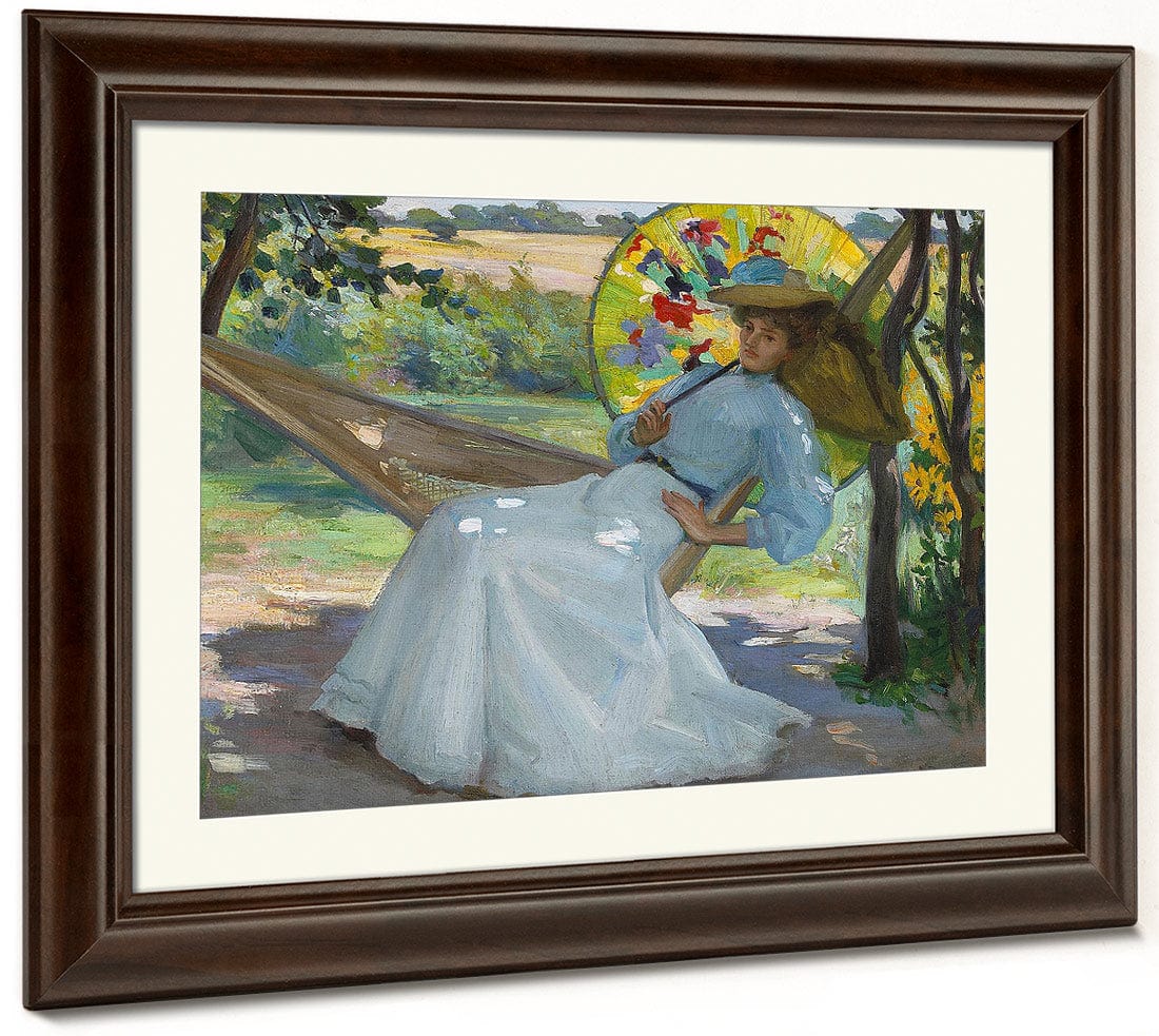 A Young Girl In A Hammock By Studio Of Joseph Kleitsch - Image 5