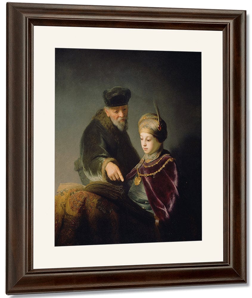 A Young Scholar And His Tutor By Rembrandt - Image 4