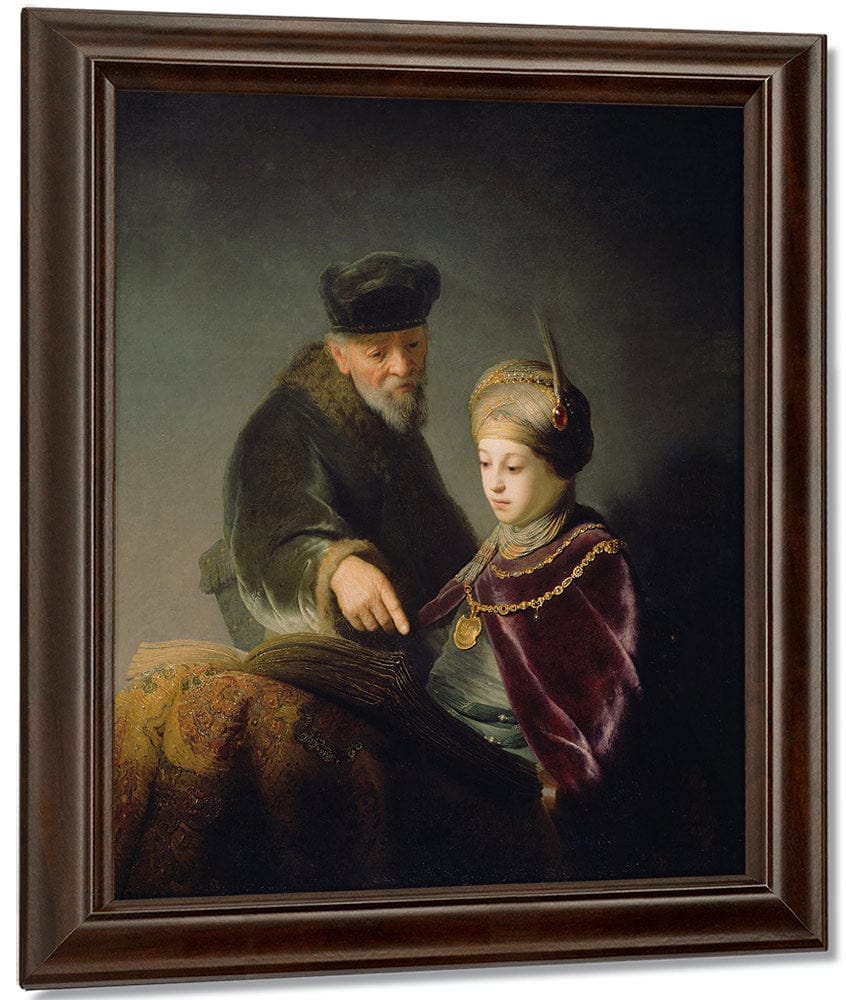 A Young Scholar And His Tutor By Rembrandt - Image 5