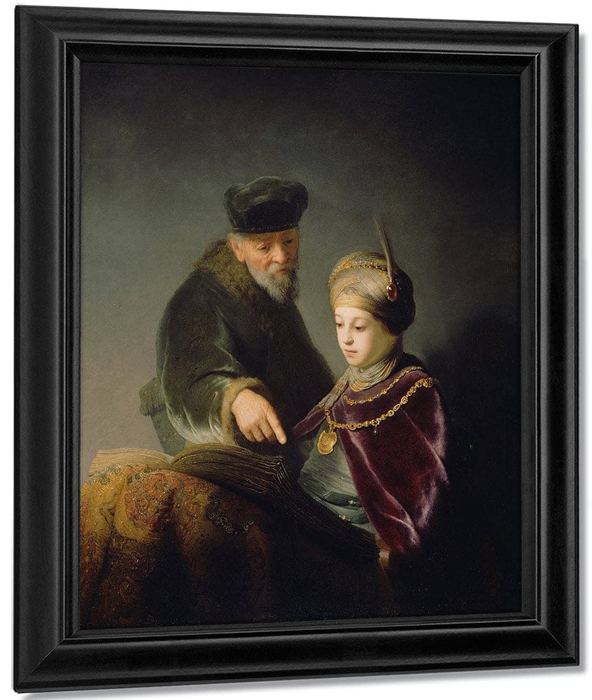 A Young Scholar And His Tutor By Rembrandt - Image 7