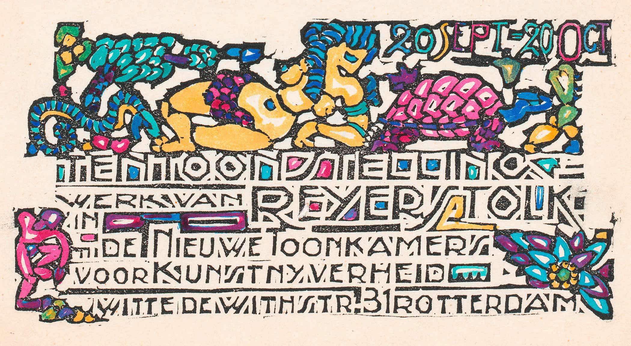 Aankondiging Van Een Tentoonstelling Van Reijer Stolk In Rotterdam by Reijer Stolk - Image 2