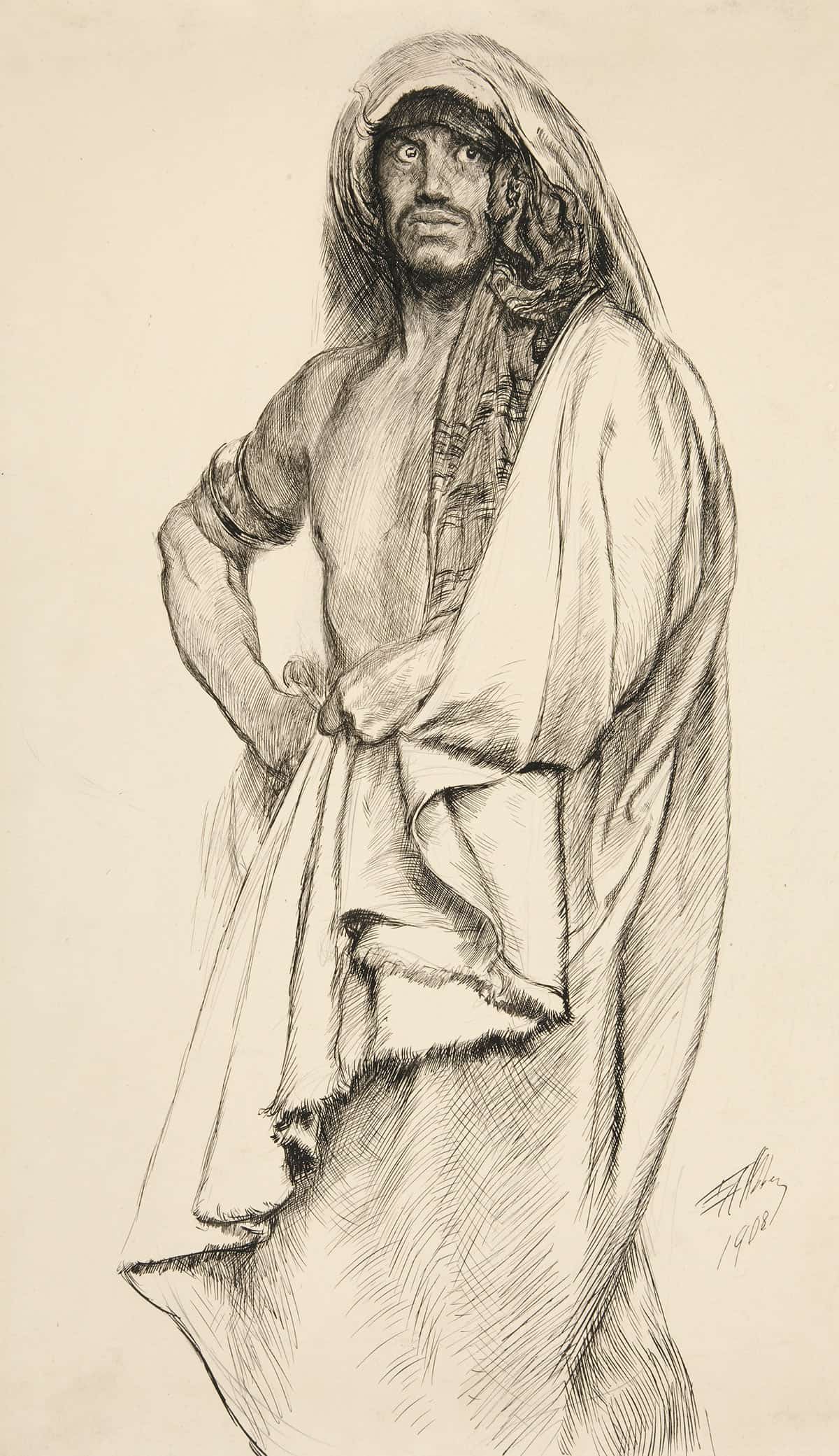 Aaron From Titus Andronicus by Edwin Austin Abbey - Image 3