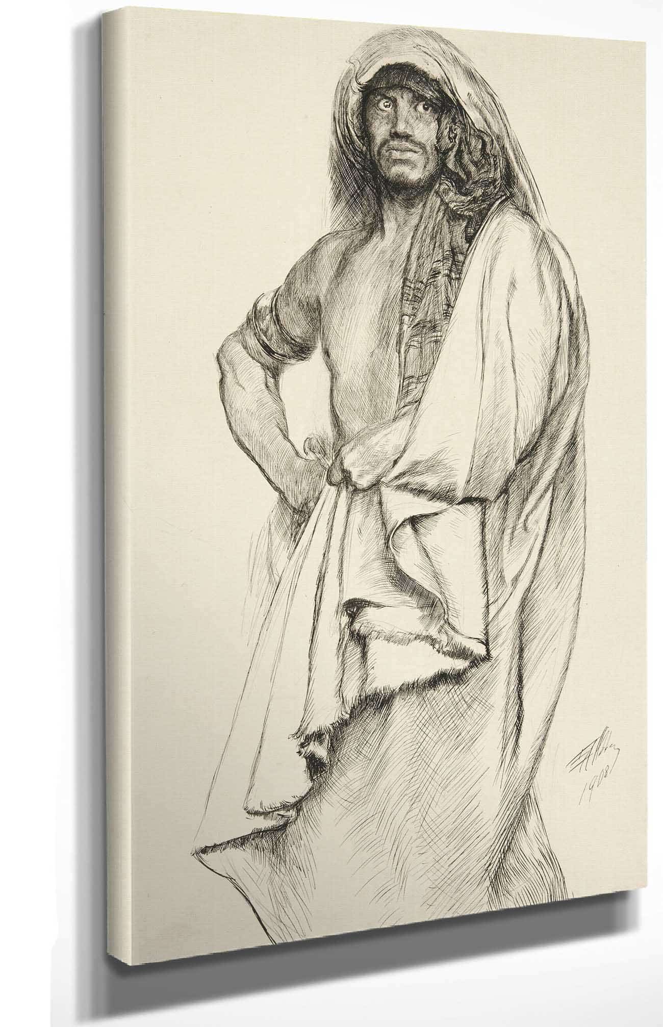Aaron From Titus Andronicus by Edwin Austin Abbey - Image 4