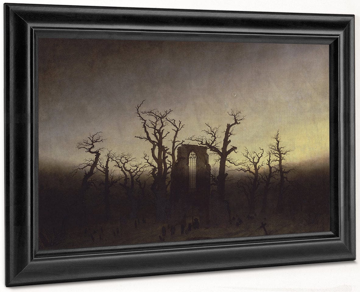 Abbey Among Oak Trees 1810 By Caspar David Friedrich - Image 8