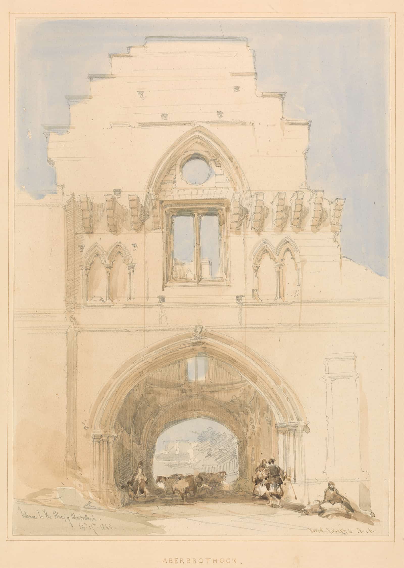 Aberothock Abbey by David Roberts - Image 2