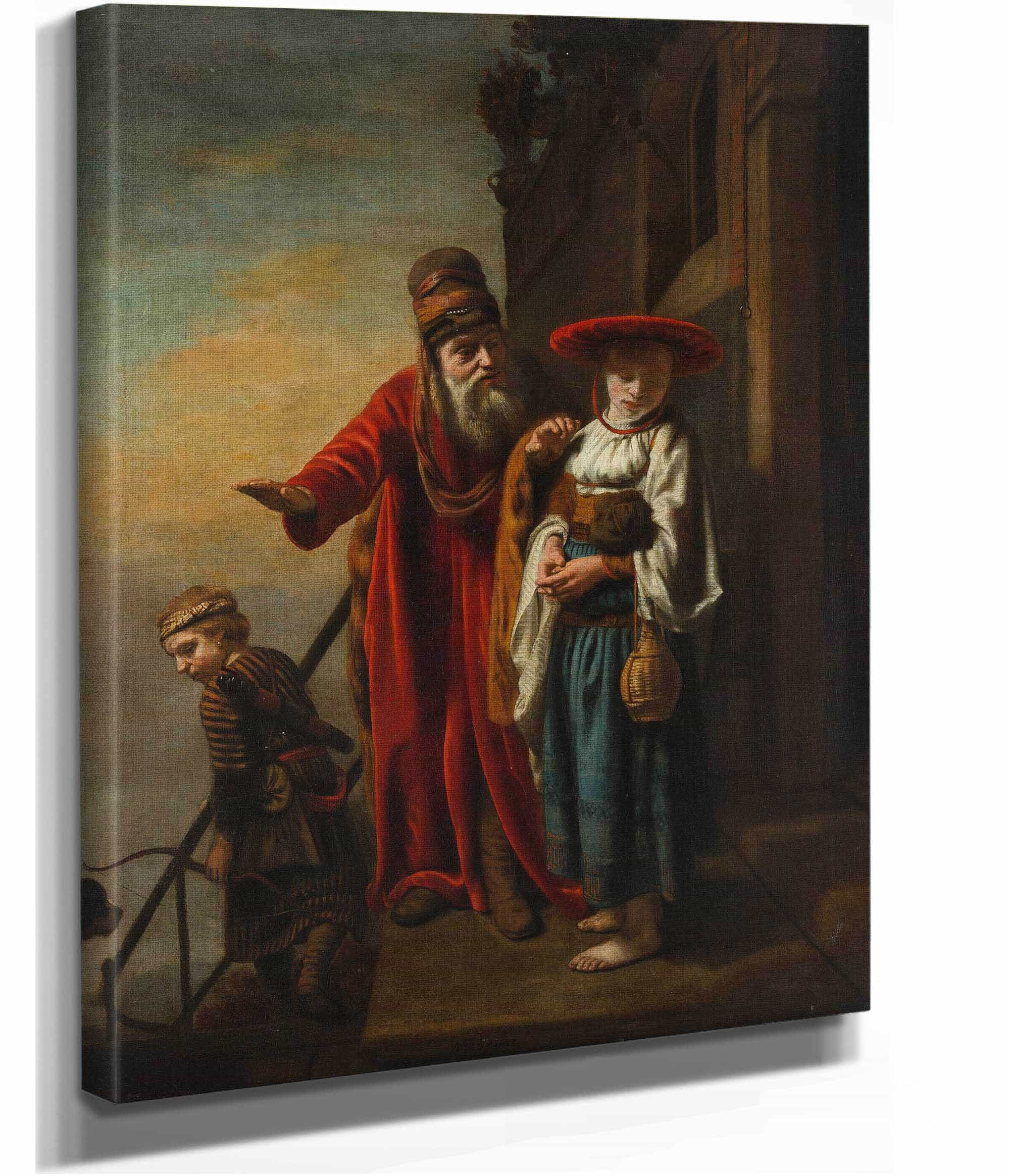 Abraham Dismissing Hagar And Ishmael by Nicolaes Maes - Image 2