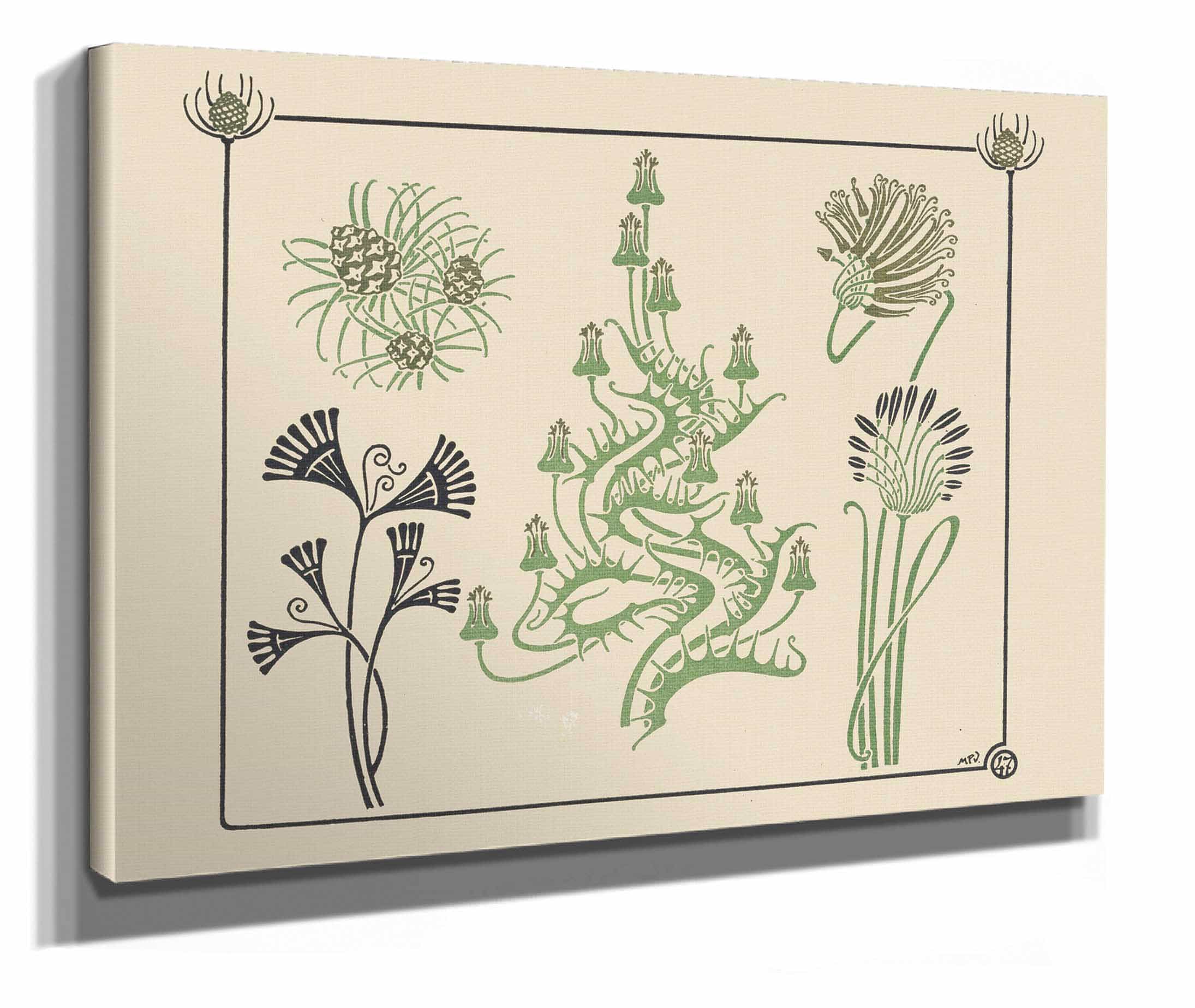 Abstract Design Based On Flowers And Pinecones by Maurice Pillard Verneuil - Image 4