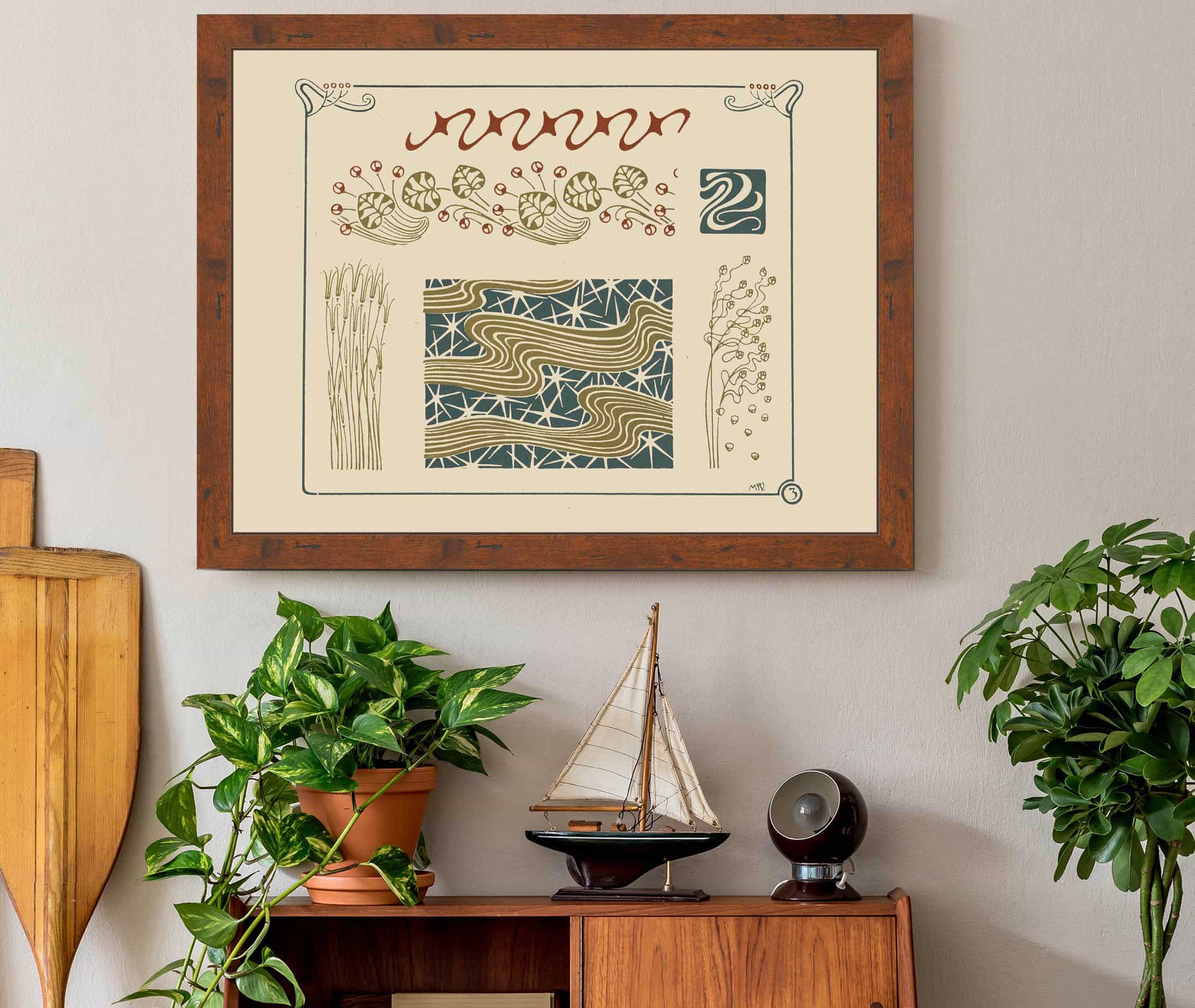 Abstract Design Based On Grasses And Leaves by Maurice Pillard Verneuil - Image 3