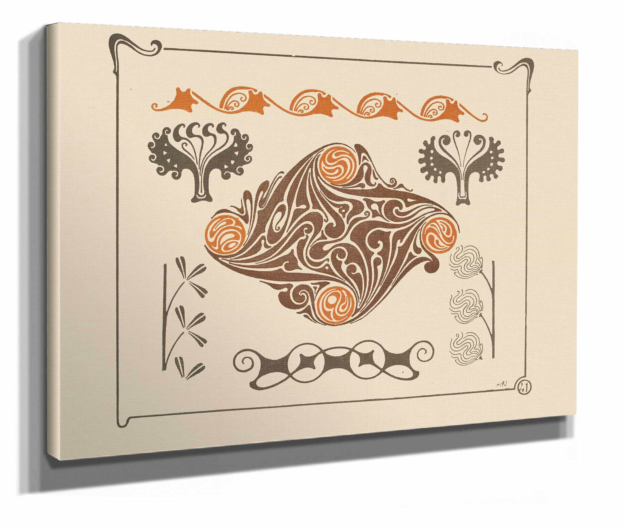Abstract Design Based On Leaves And Organic Shapes by Maurice Pillard Verneuil - Image 2