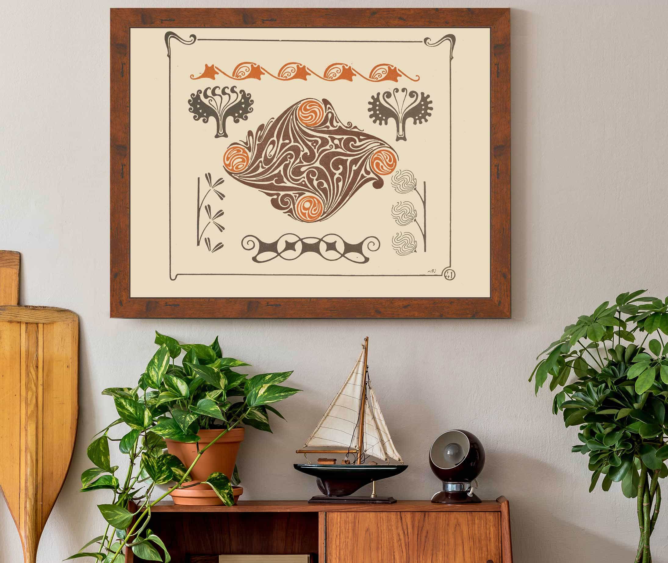 Abstract Design Based On Leaves And Organic Shapes by Maurice Pillard Verneuil - Image 3