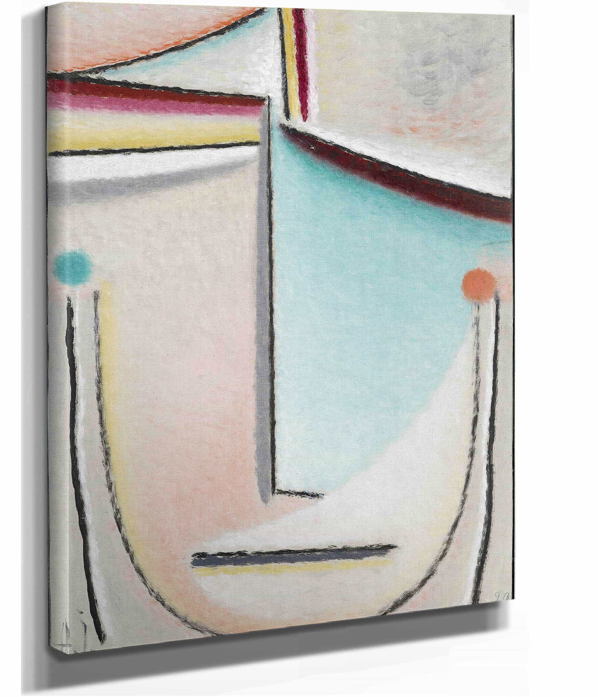 Abstract Headpink Light Blue by Alexej Von Jawlensky - Image 2